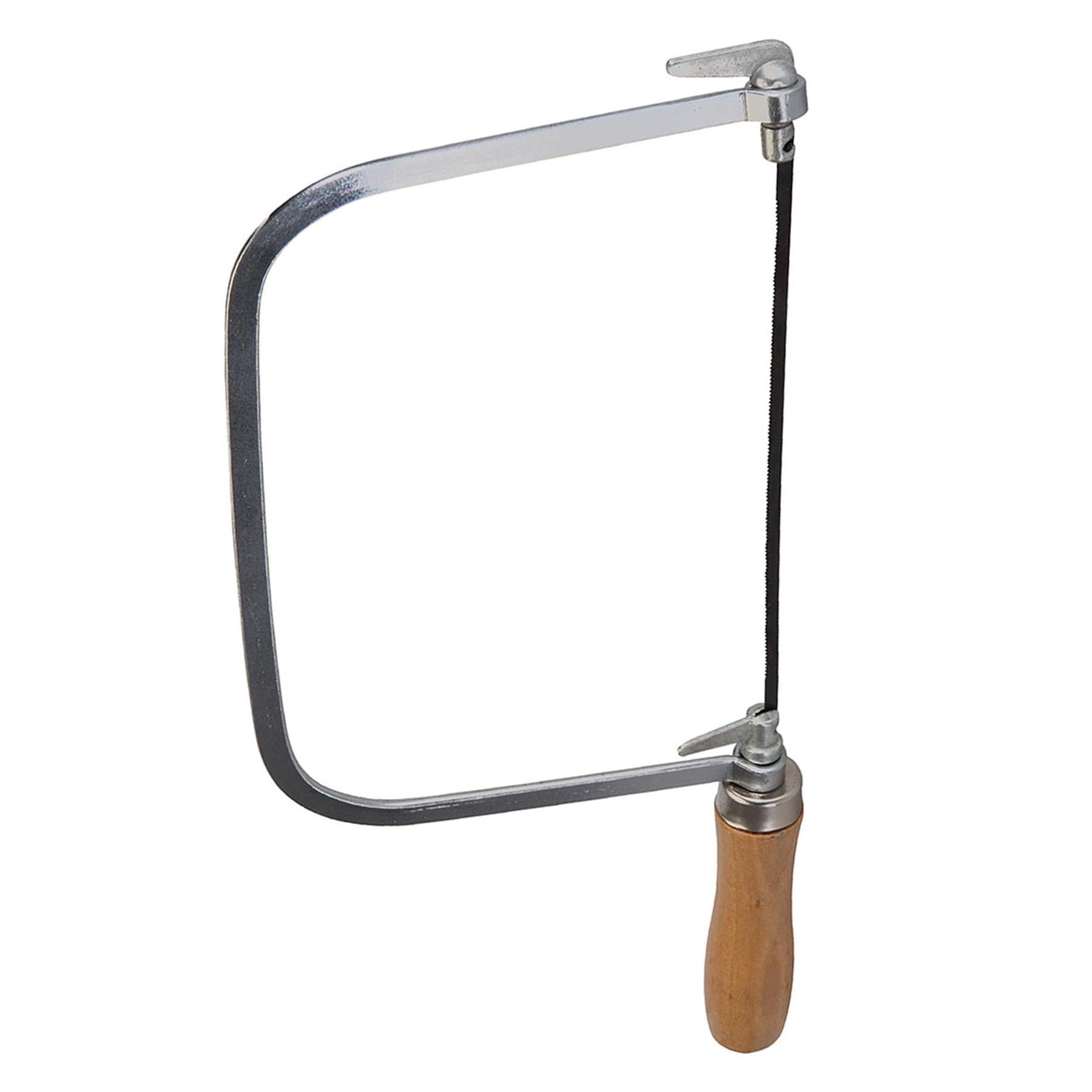 Coping Saw & 5 Blades - 170mm 360° Blade Angle Adjust Cutting Circles Curves