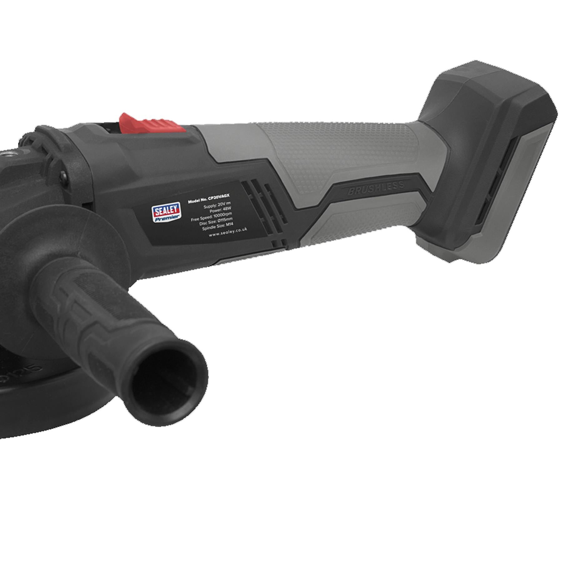 Sealey Brushless Angle Grinder 115mm 20V - Body Only