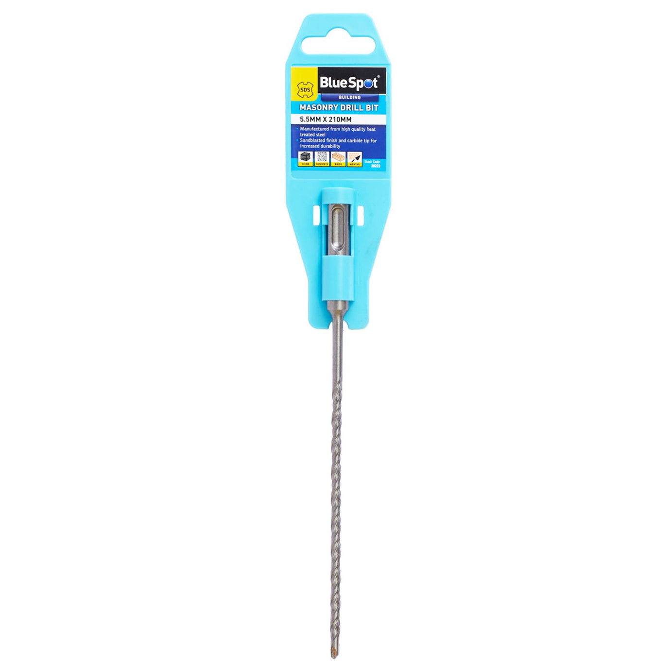 BlueSpot SDS + Plus 5.5mm x 210mm Masonry Hammer Drill Bits Brick Concrete Stone