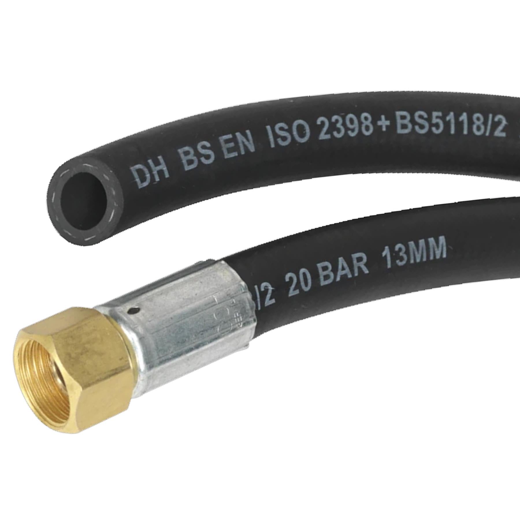 Sealey Air Hose Kit 15m x 13mm High Flow With 100 Series Adaptors