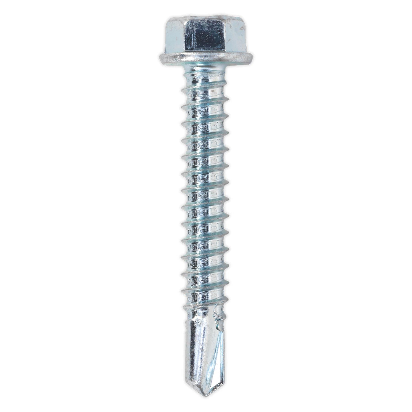Sealey Self Drilling Screw 5.5 x 38mm Hex Head Zinc Pack of 100