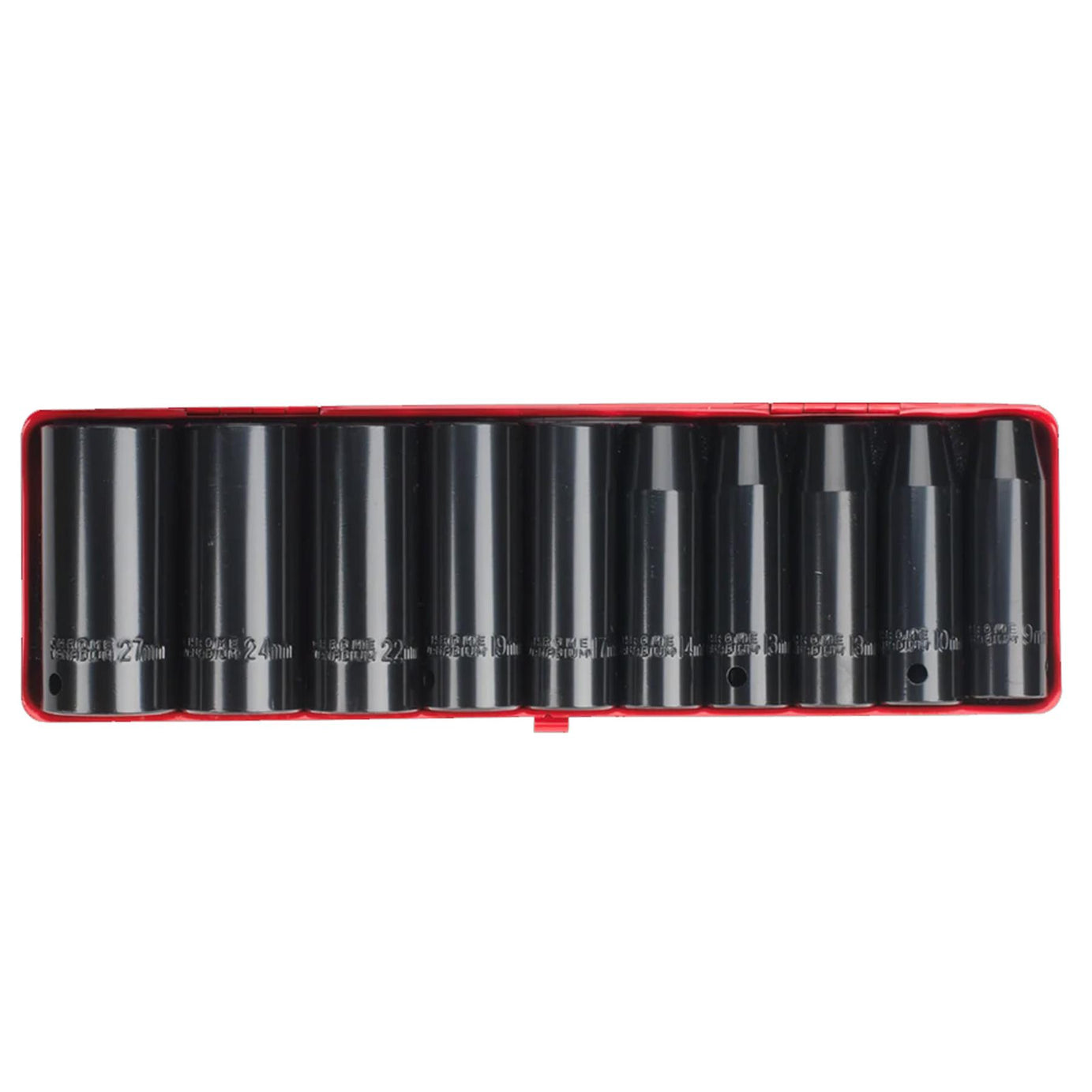Sealey Impact Socket Set 10pc 1/2"Sq Drive Deep Metric