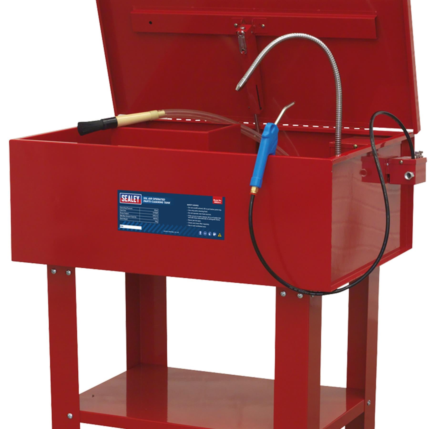 Sealey Parts Cleaning Tank Air Operated Steel tank