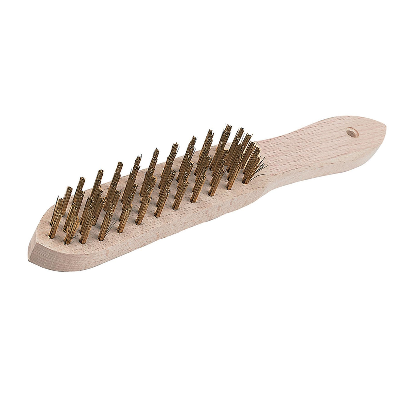 Brassed Wire Brush 4 Row Removing Rust Scale Surface Preparation Cleaning Garage