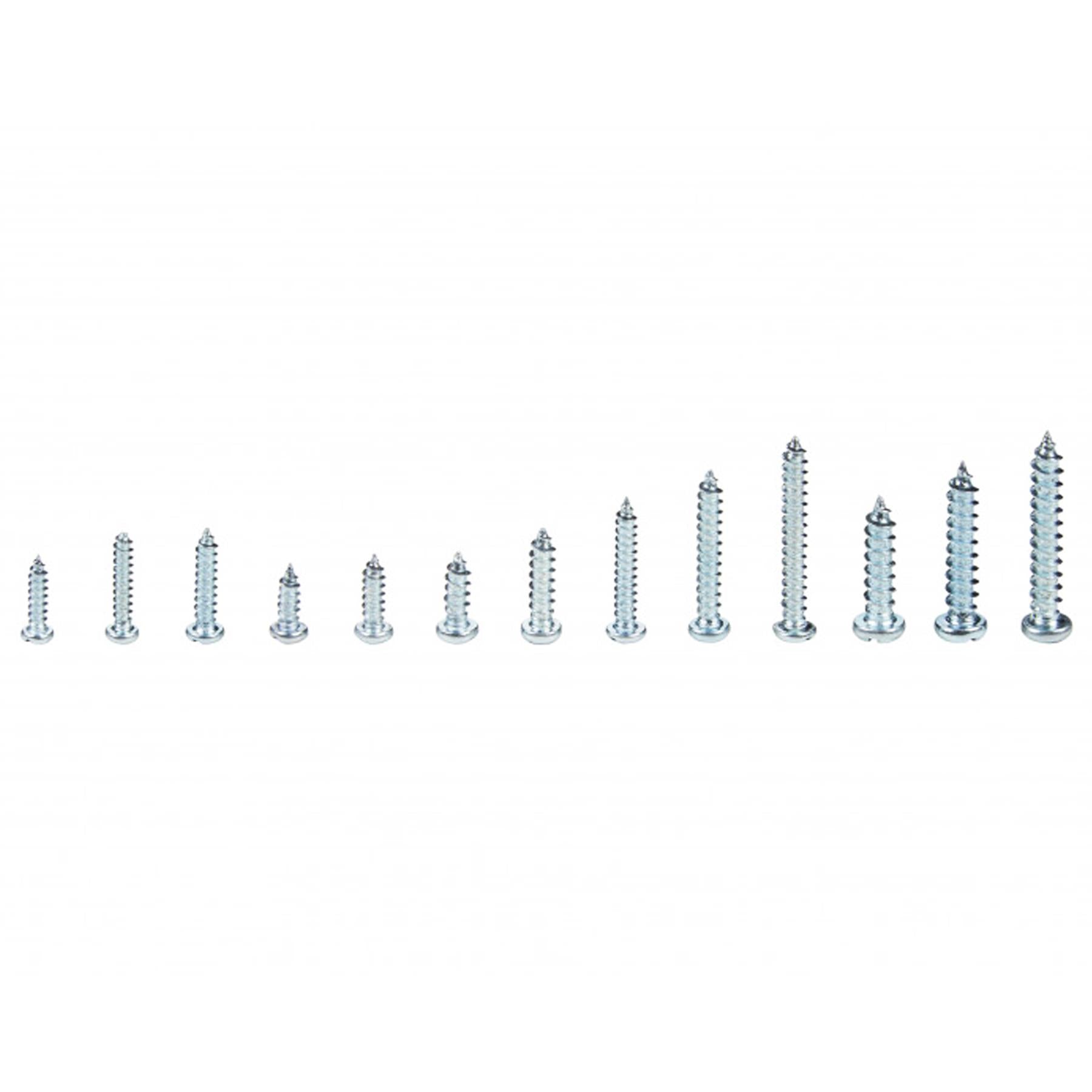 550 Assorted Screws multi sizes. Self Tapping Philips/Slotted Combo Screws