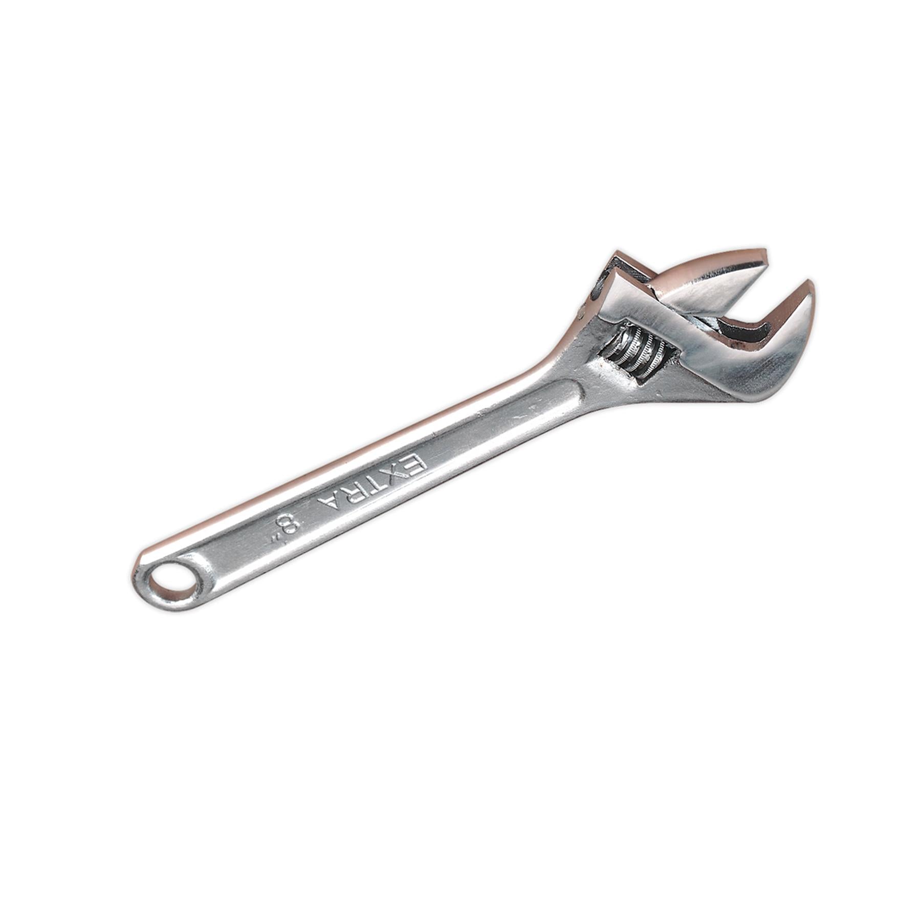 Sealey Adjustable Wrench 200mm Steel with a chrome plated