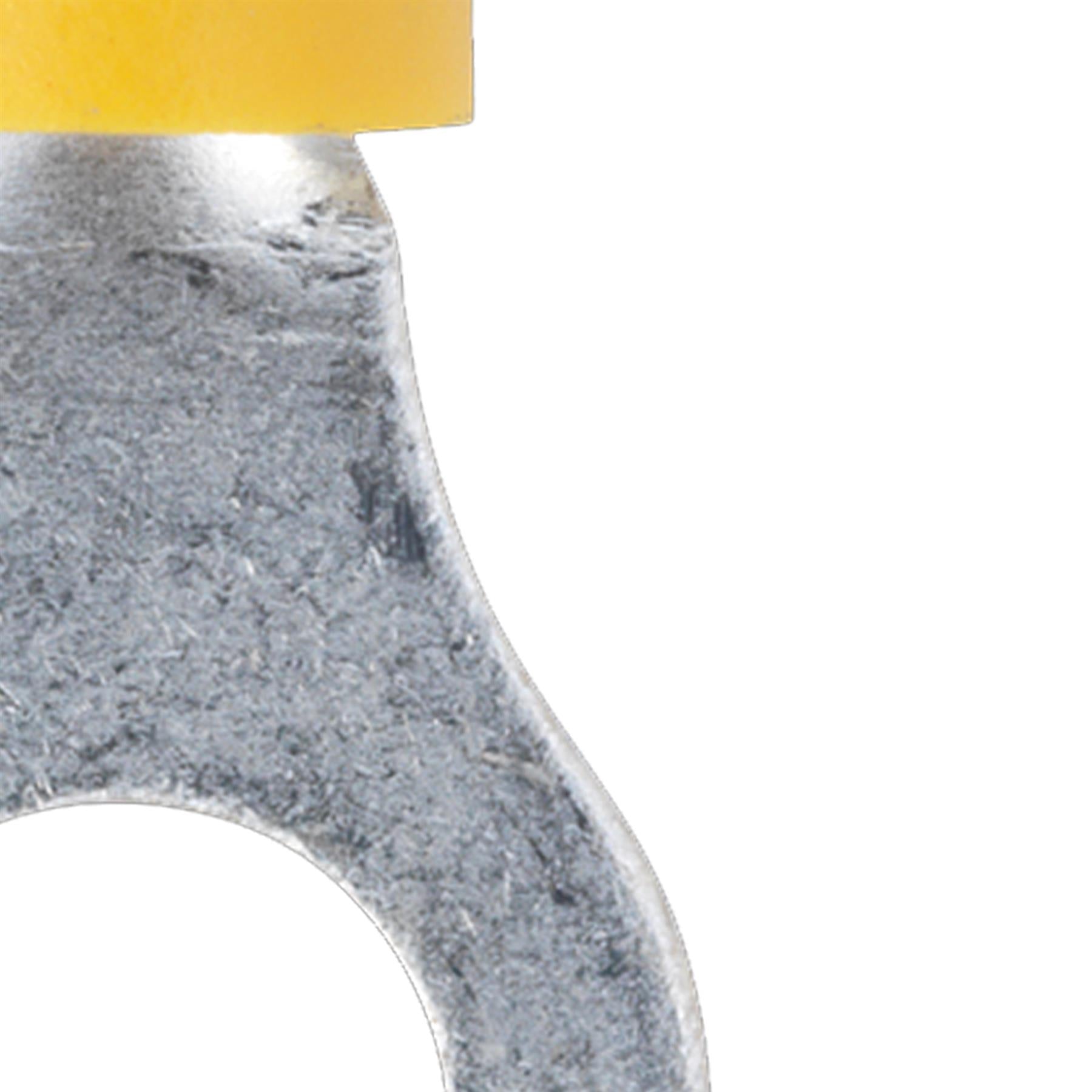 Easy-Entry Ring Terminal 6.4mm (1/4") Yellow Pack of 100 Sealey