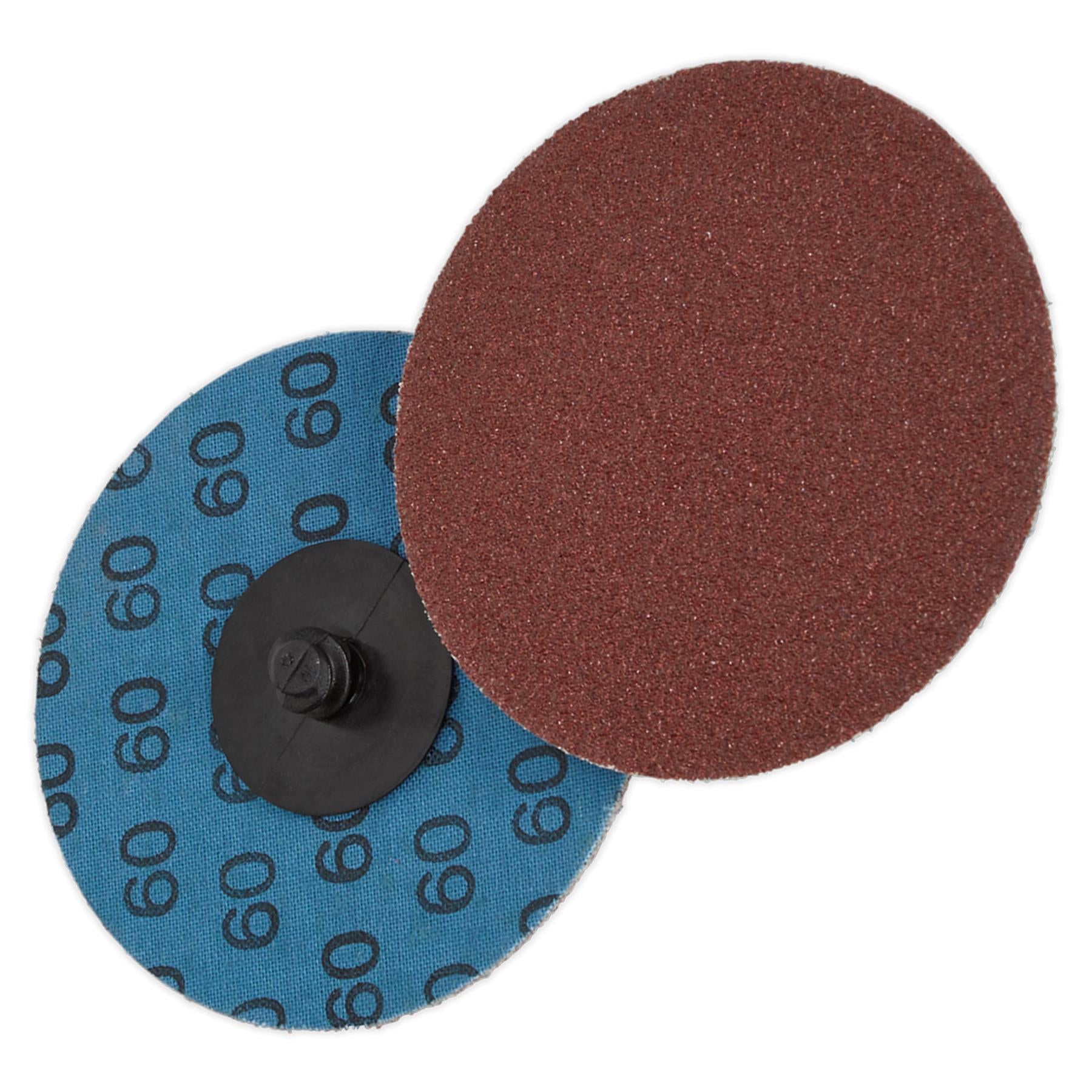 Sealey Quick-Change Sanding Disc 75mm 60Grit Pack of 10
