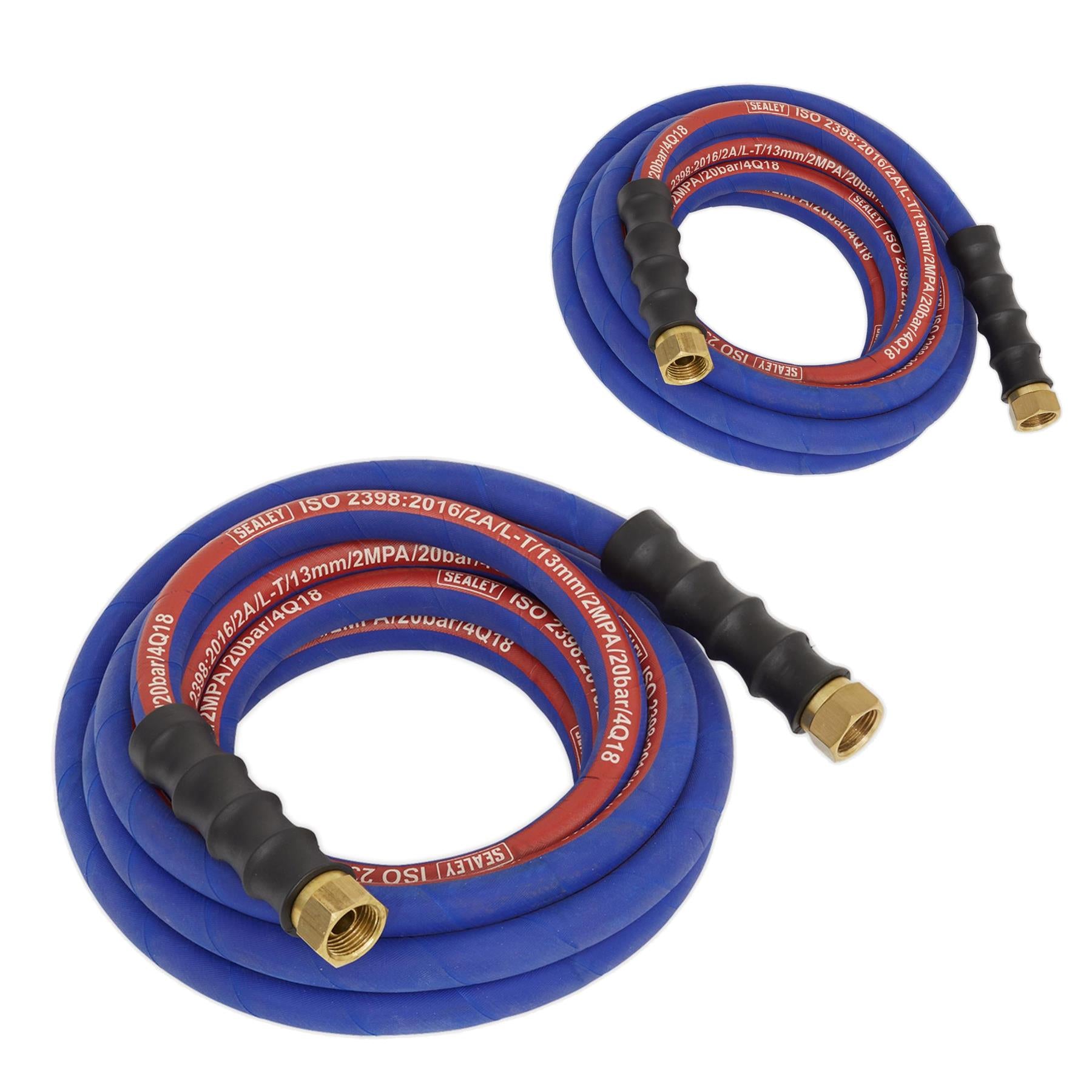 Sealey Rubber Air Hose 5m For Air Compressor 1/2"BSP 13mm Bore Extra Heavy Duty