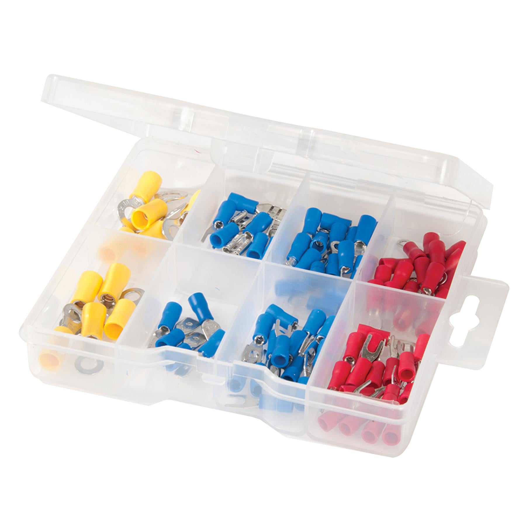 82Pce Crimp Terminals Pack Diy Tools Pre-Insulated Ring, Fork, Male & Female