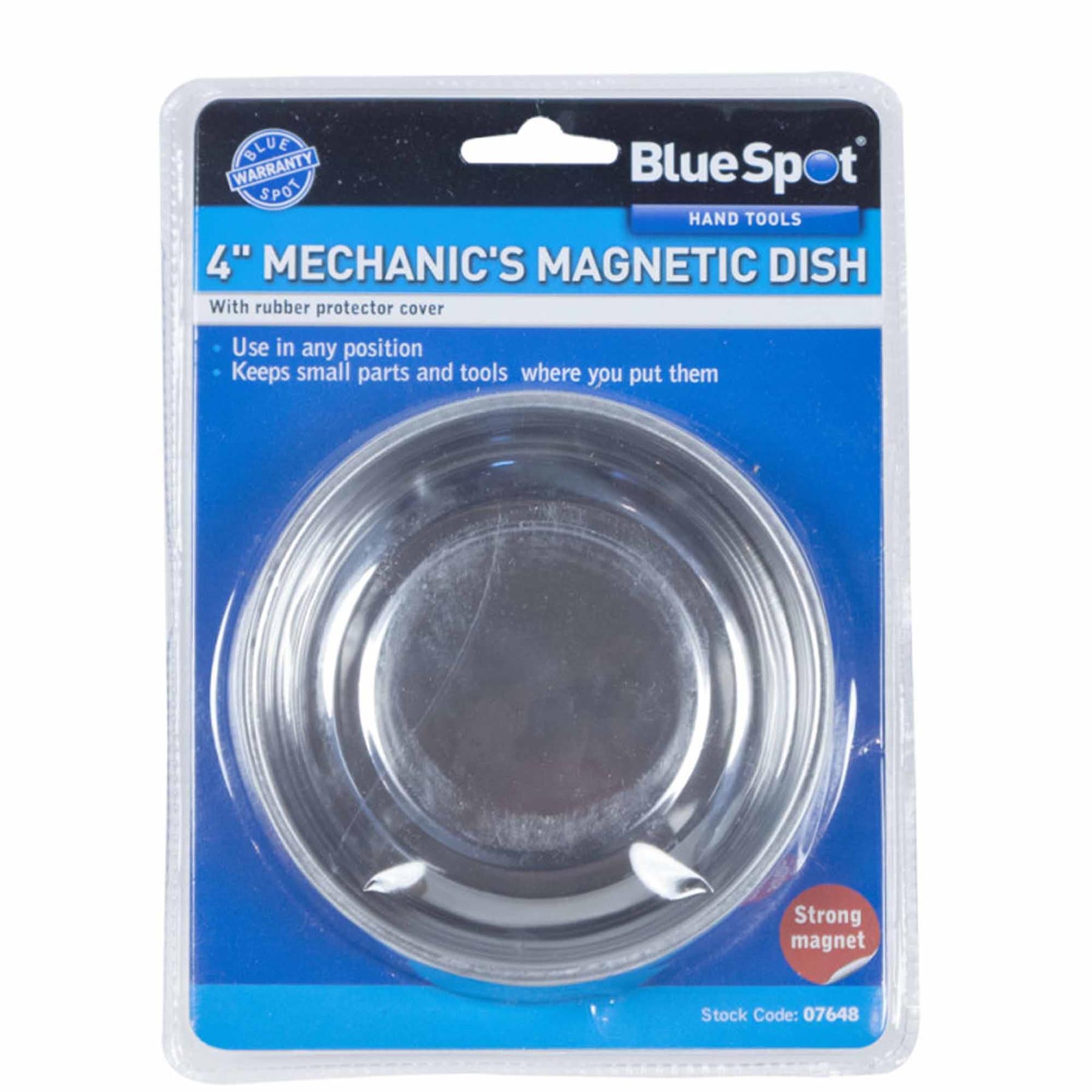 BlueSpot 100mm Magnetic Stainless Steel Tray Storage Dish Holder 4" Garage/Workshop