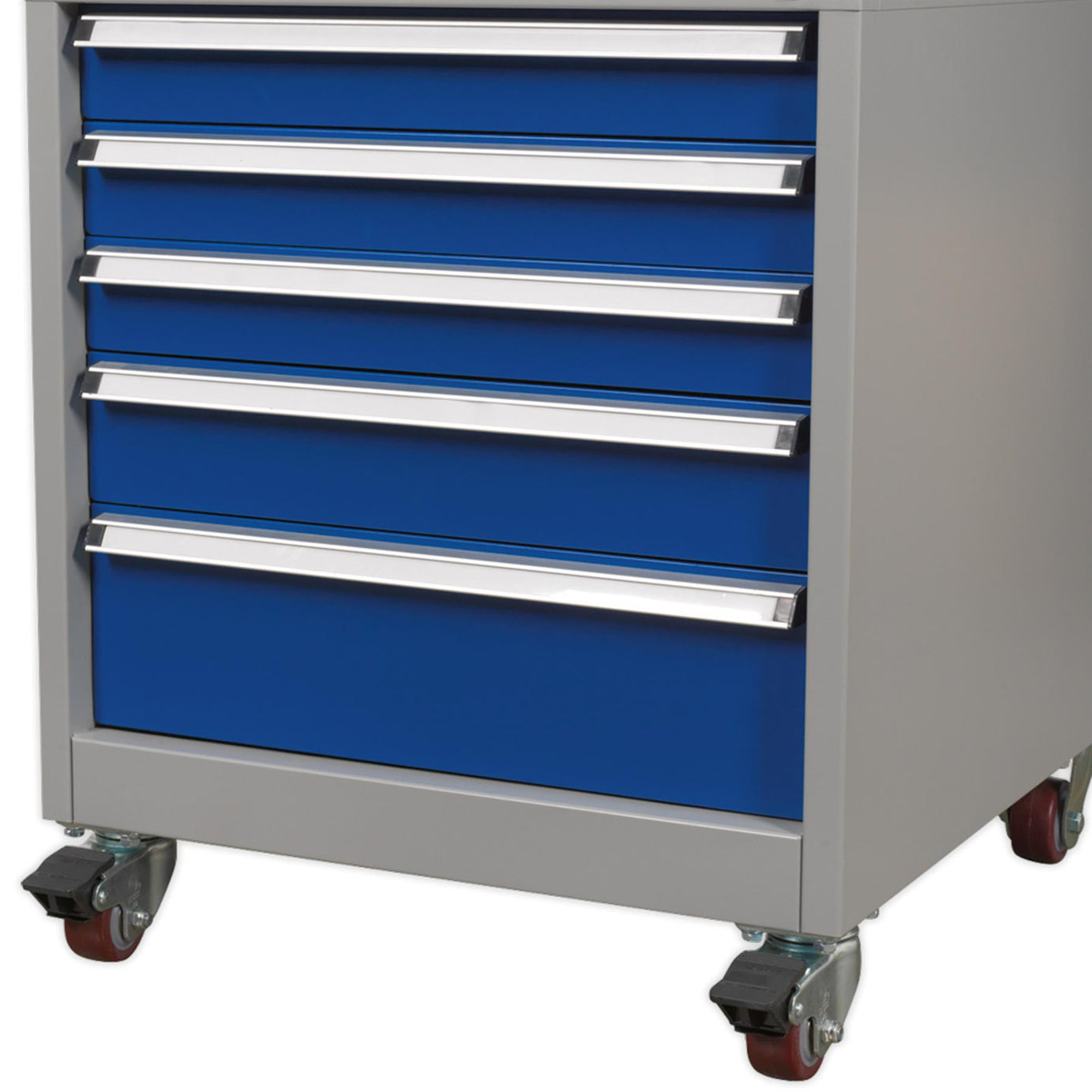 Sealey Mobile Industrial Cabinet 5 Drawer with a load bearing of up to 40kg