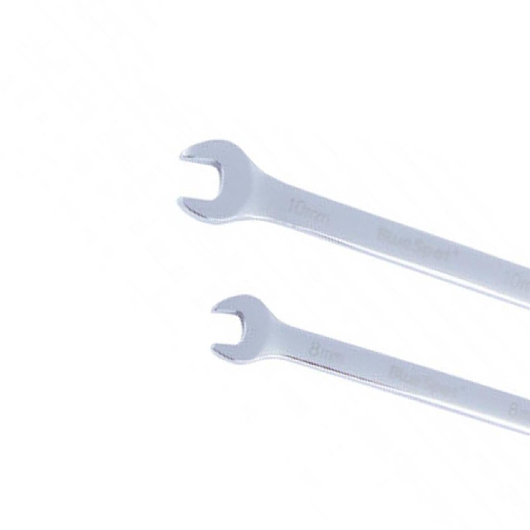 BlueSpot 6 Piece Ratchet Spanner Set Flexible Head Combination 8-17mm Open End Ring