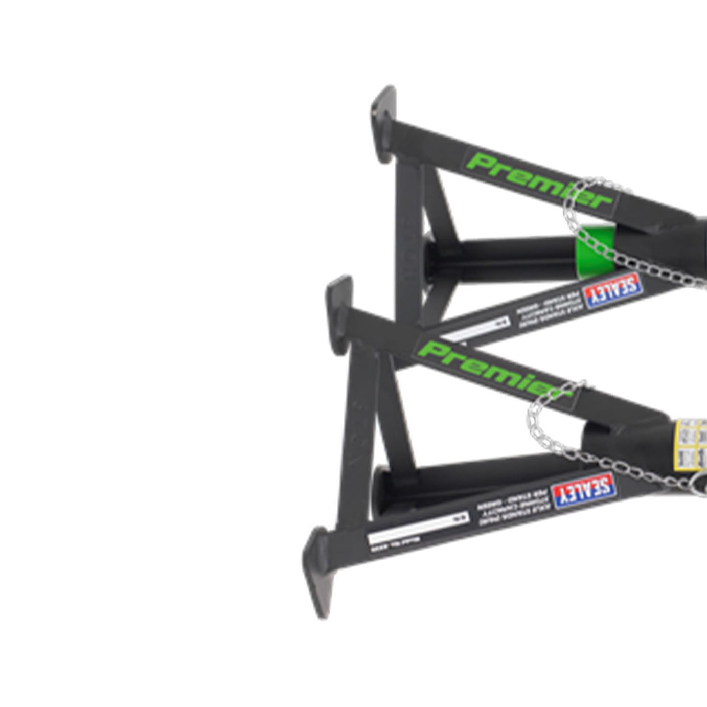 Sealey Axle Stands (Pair) 3tonne Capacity per Stand Green