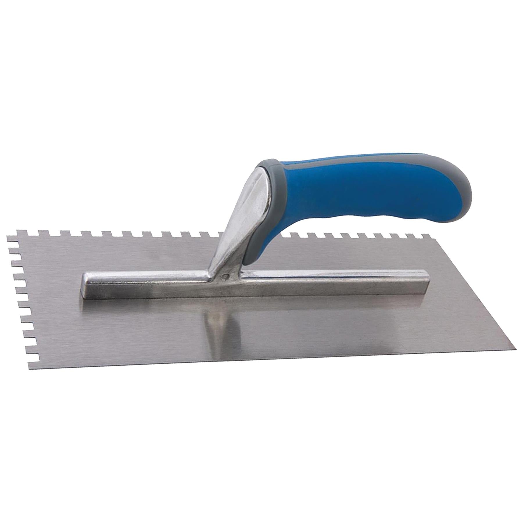 Adhesive Trowel 280mm Soft Grip Handle adhesive applying tiles on floors & walls