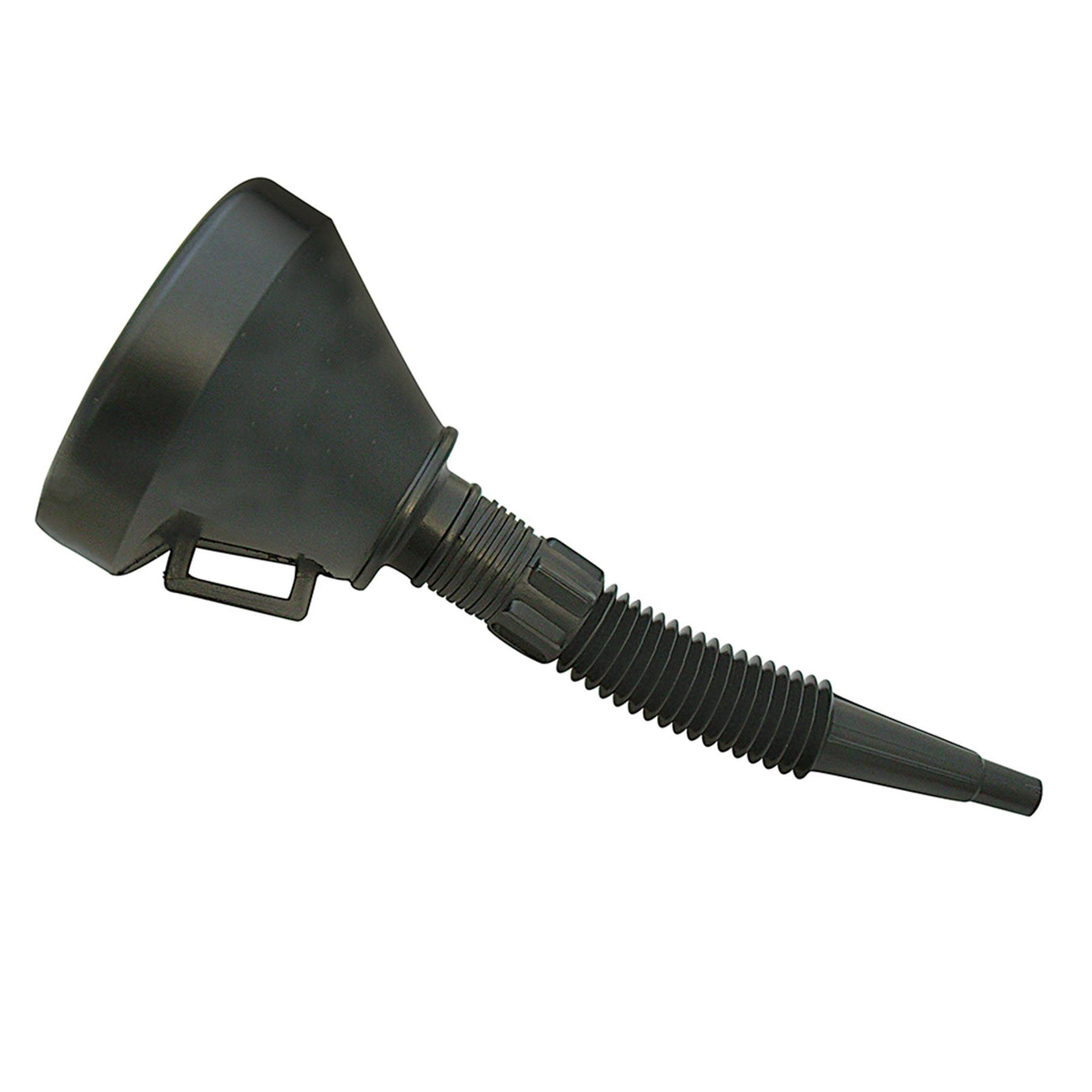 Plastic Funnel With Spout - 140mm With Brassed Gauze Filter - Thick Durable
