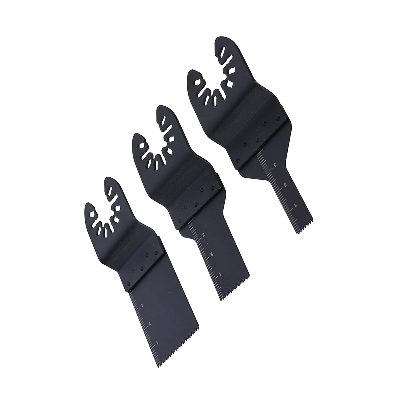 3Pc Multi-Cutter Saw Blade Set 10, 20 & 34mm Scraper Blade With Depth Markings