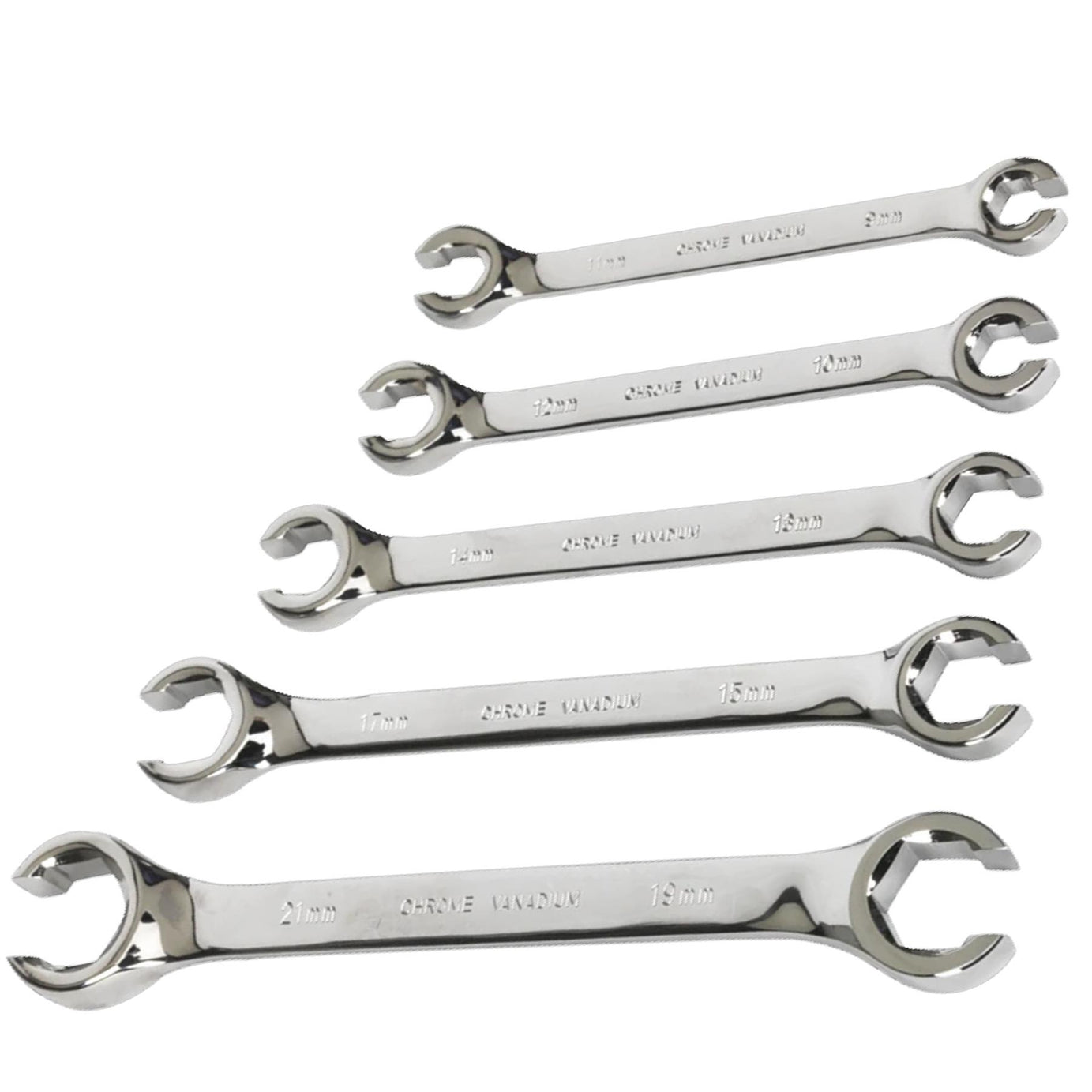 Sealey Flare Nut Spanner Set 5pc Metric