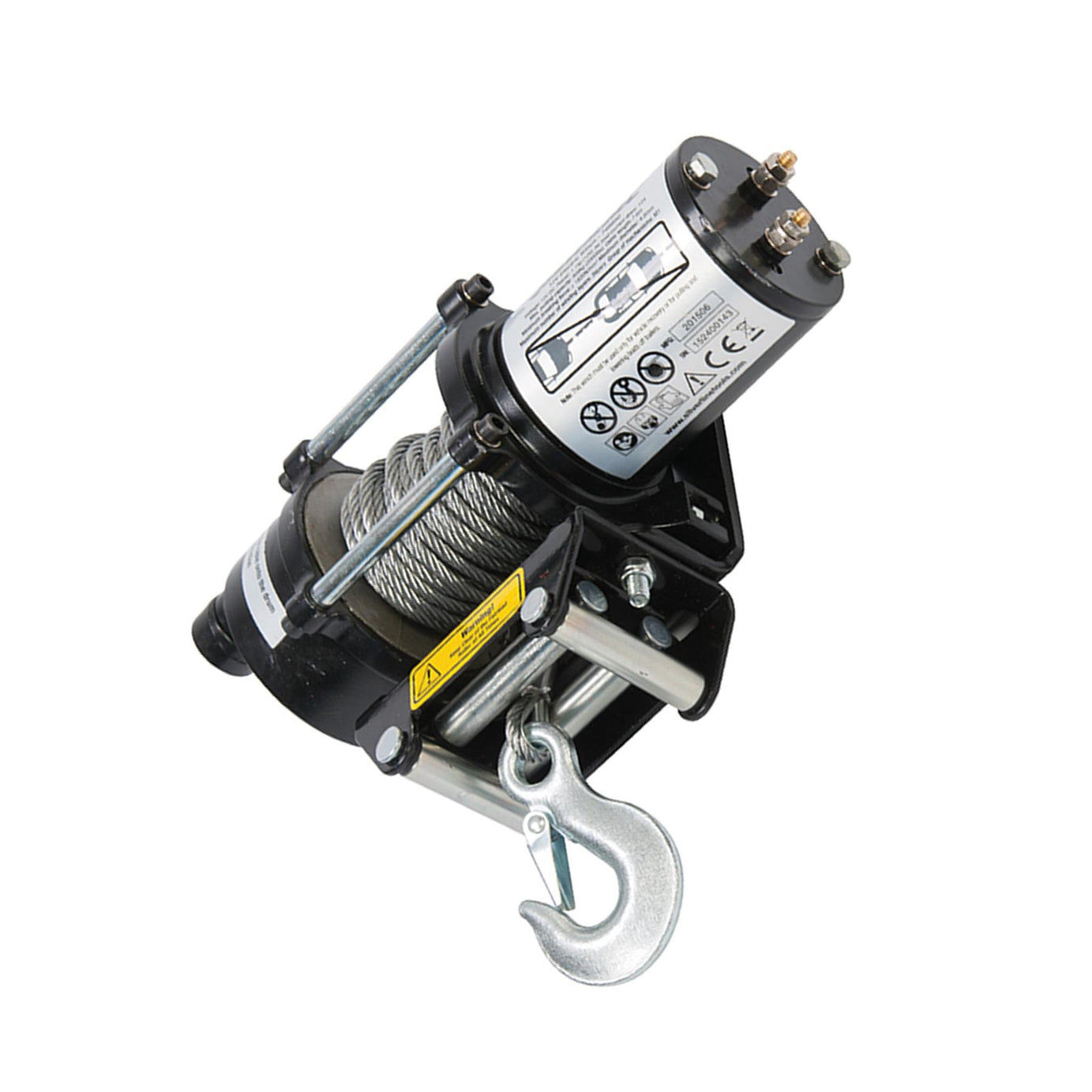 12V Electric Winch 2000Lb Vehicle-Mounted Professional Work Tool DIY