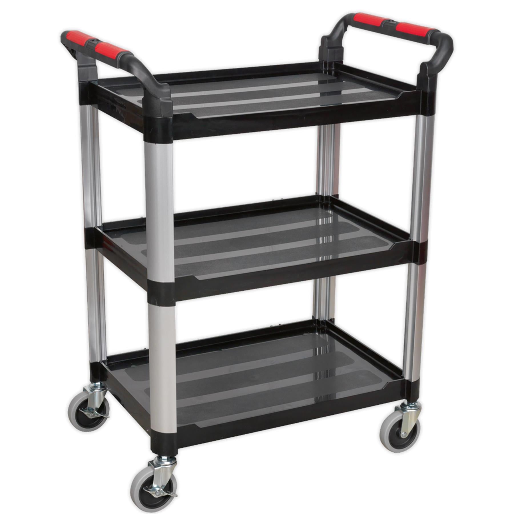 Sealey Workshop Trolley 3-Level Composite 40kg capacity per shelf