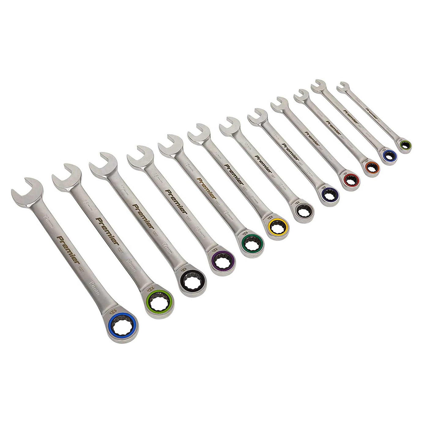 Sealey Combination Ratchet Spanner Set 12pc Metric - Platinum Series
