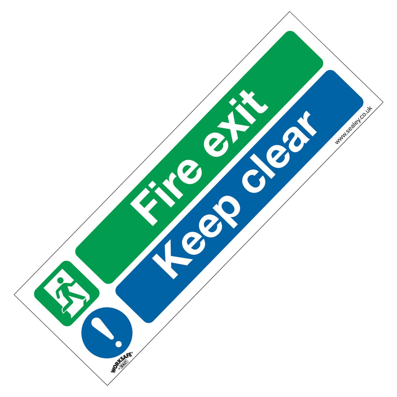 Safe Conditions Safety Sign - Fire Exit Keep Clear - Rigid Plastic