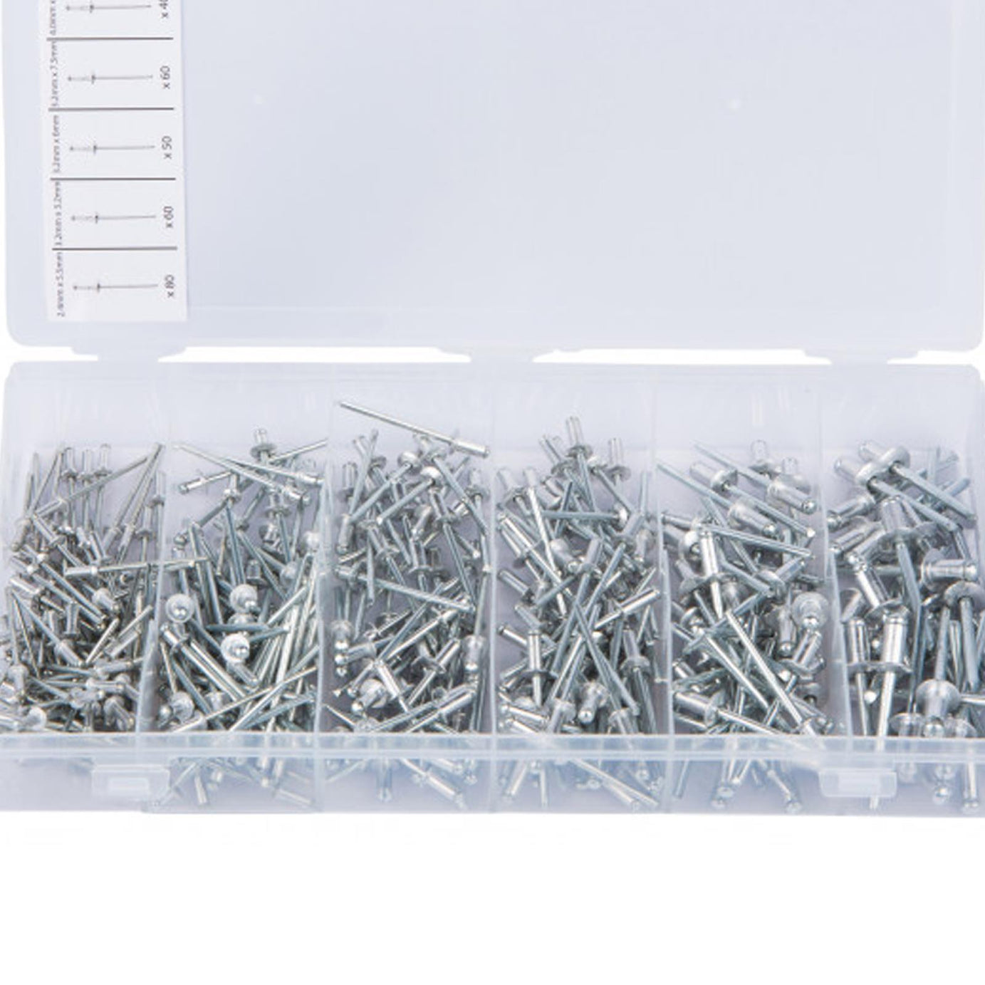 Bluespot 320Pc Assorted Blind Rivet Set Pop Rivets 2.4mm 3.2mm 4mm & 4.8mm Fix Clamp