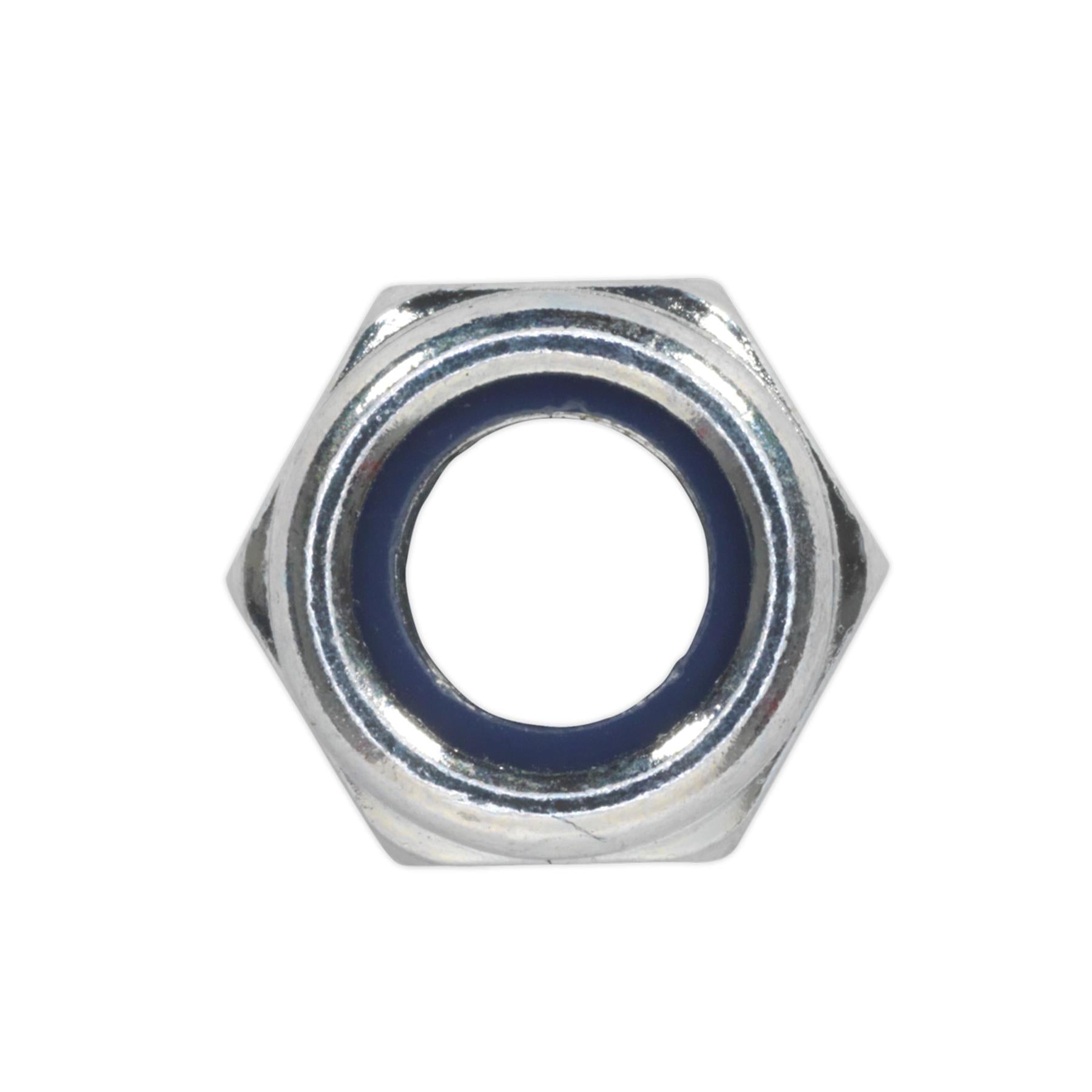 Sealey Nylon Locknut M8 Zinc Pack of 100