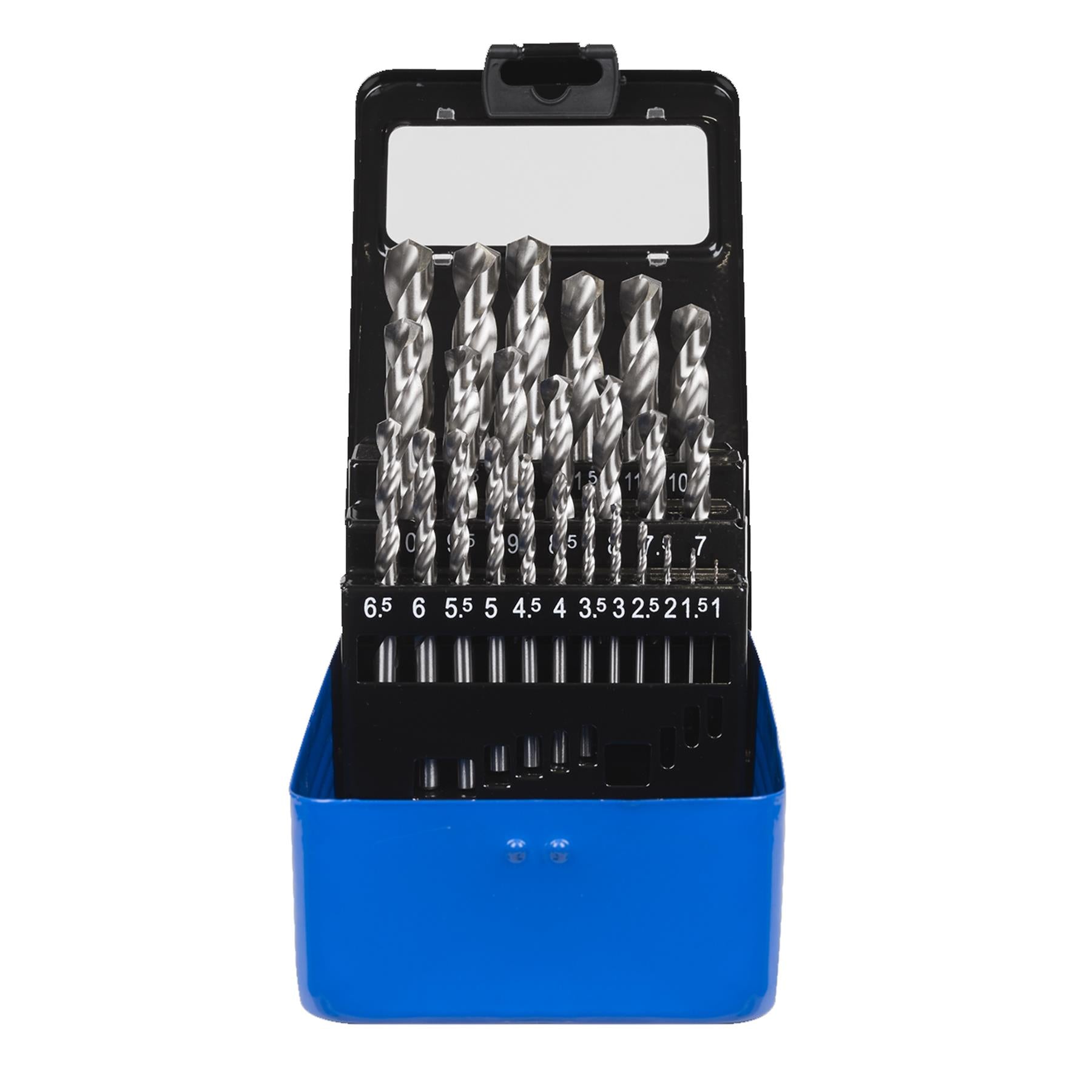 Sealey 25pc Drill Bit Set HSS Split Point Fully Ground Ø1-13mm Metric AK47251