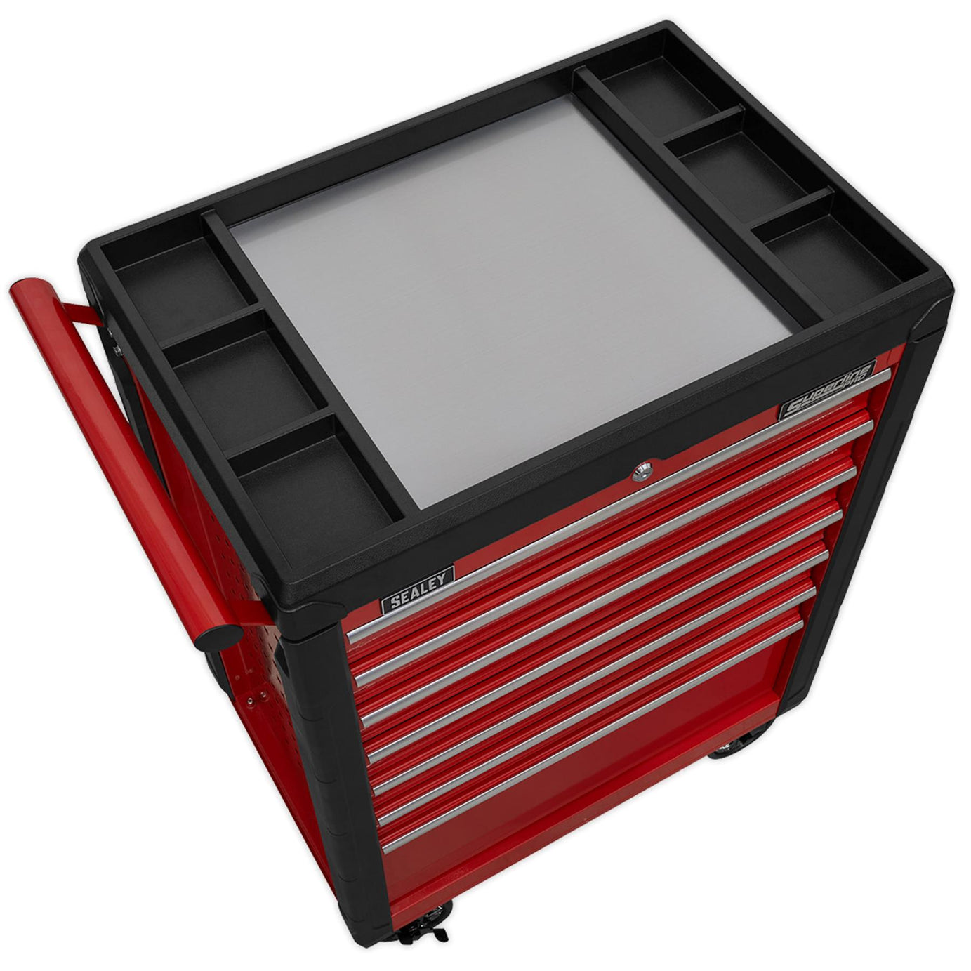 Sealey Rollcab 7 Drawer with Ball Bearing Slides - Red AP3407