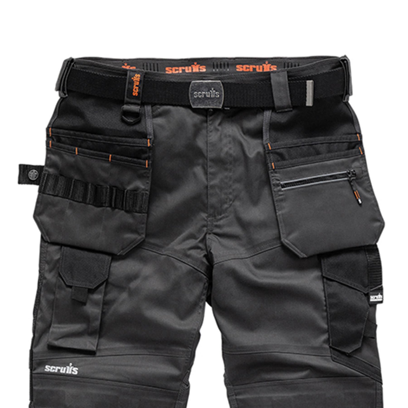 Scruffs Pro Flex Holster Work Trouser Graphite Trade Worker 32" Regular