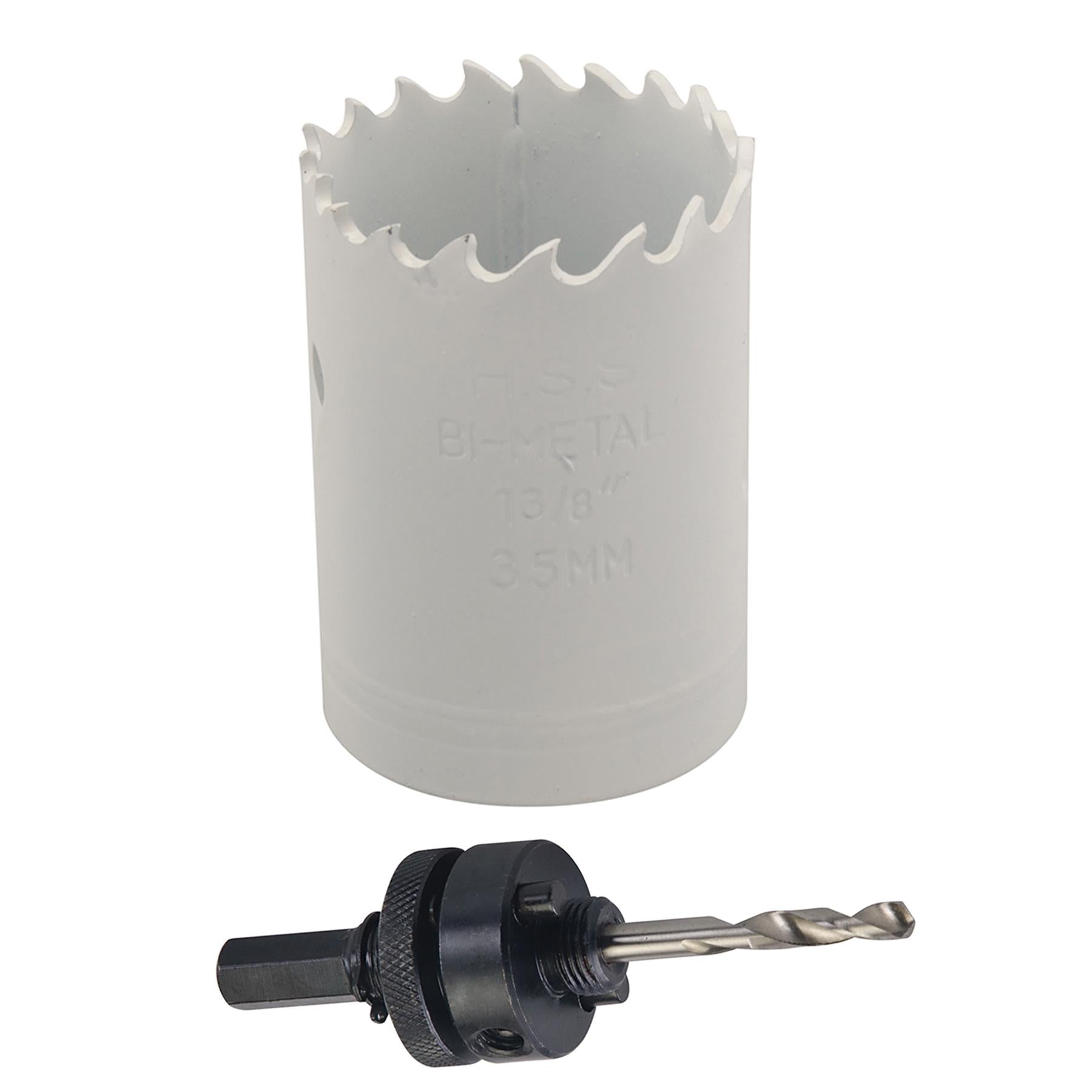 Arbor Included HoleSaw Sets HSS Bi Metal Hole saws Metal Wood Plastic 35mm