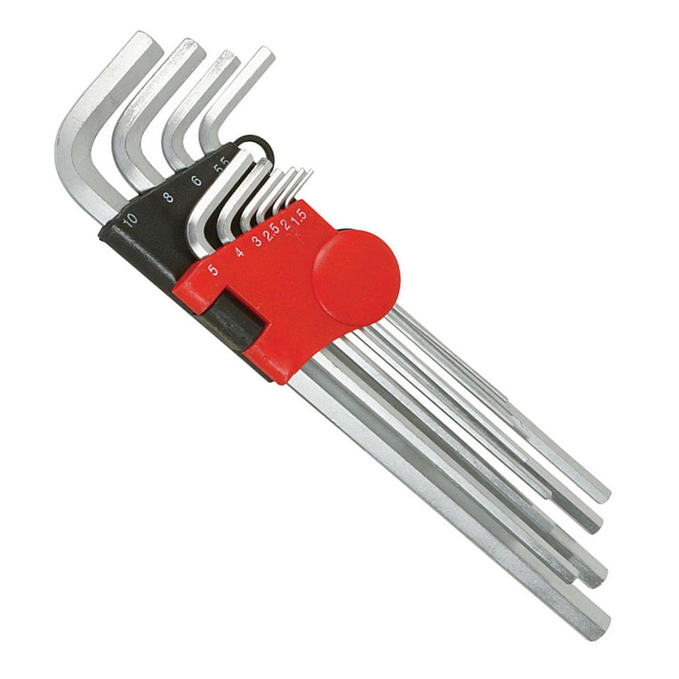 10Pce Hex Key Metric Expert Set 1.5 - 10mm Hardened Chrome Vanadium DIY