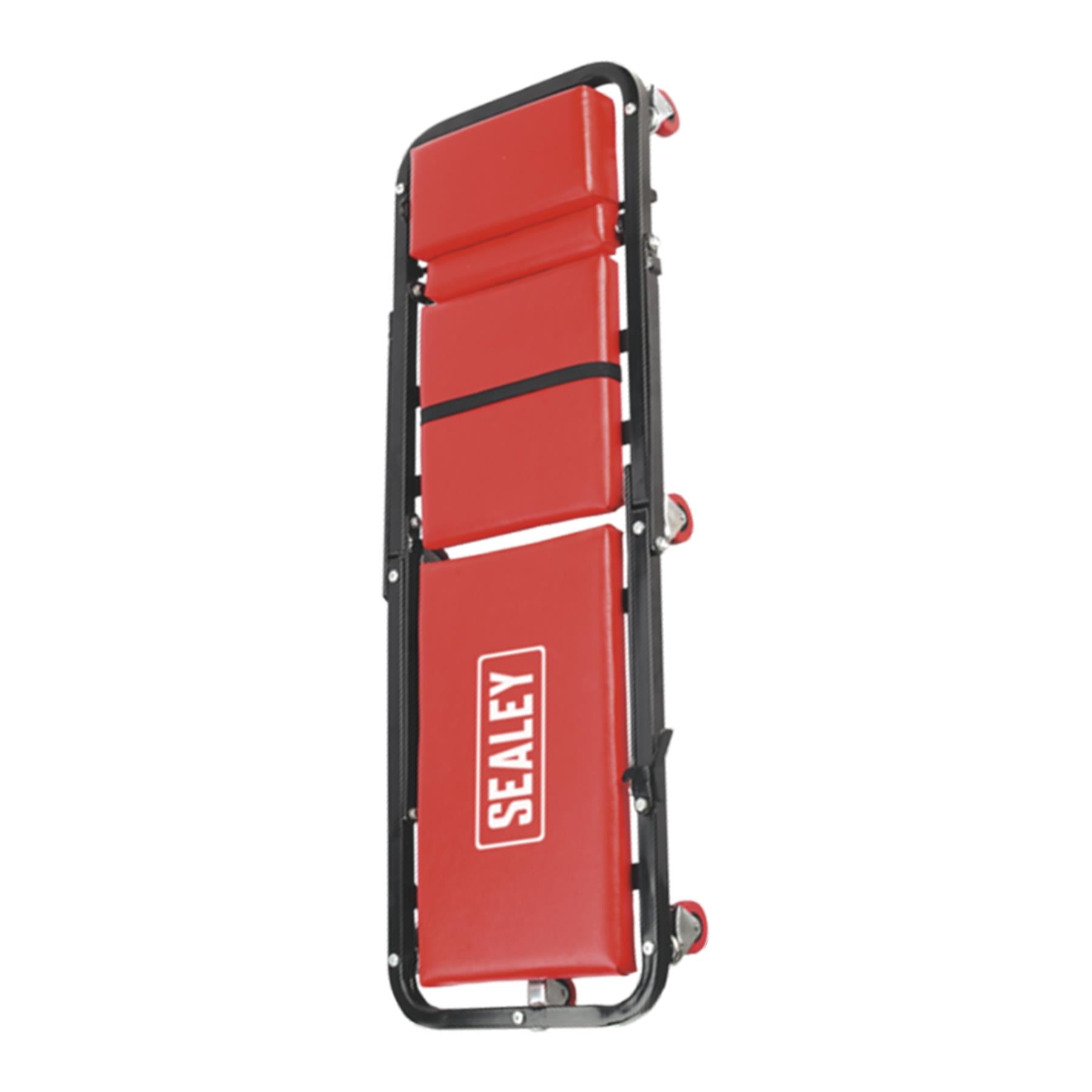 Sealey Creeper/Seat Steel with 7 Wheels & Adjustable Head Rest