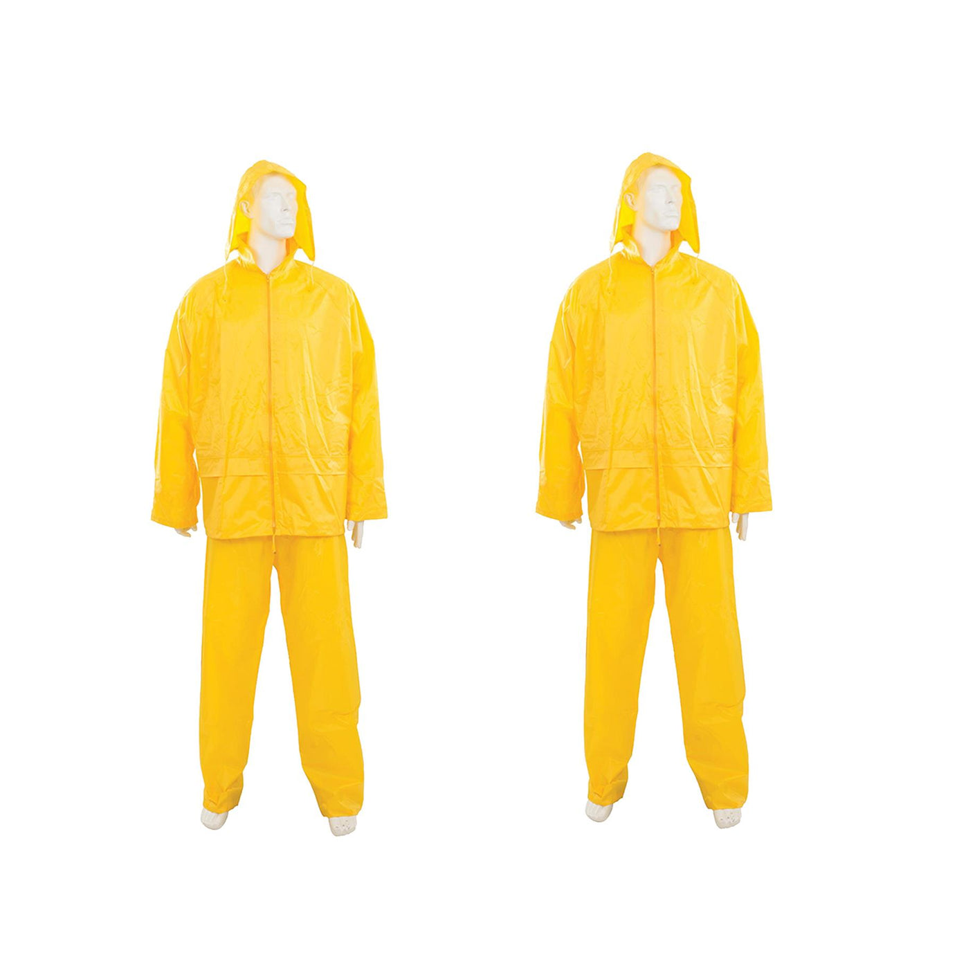 2Pce Rain Suit Yellow XL 76cm - 134cm (30 - 53") Includes Hood With Neck Cord