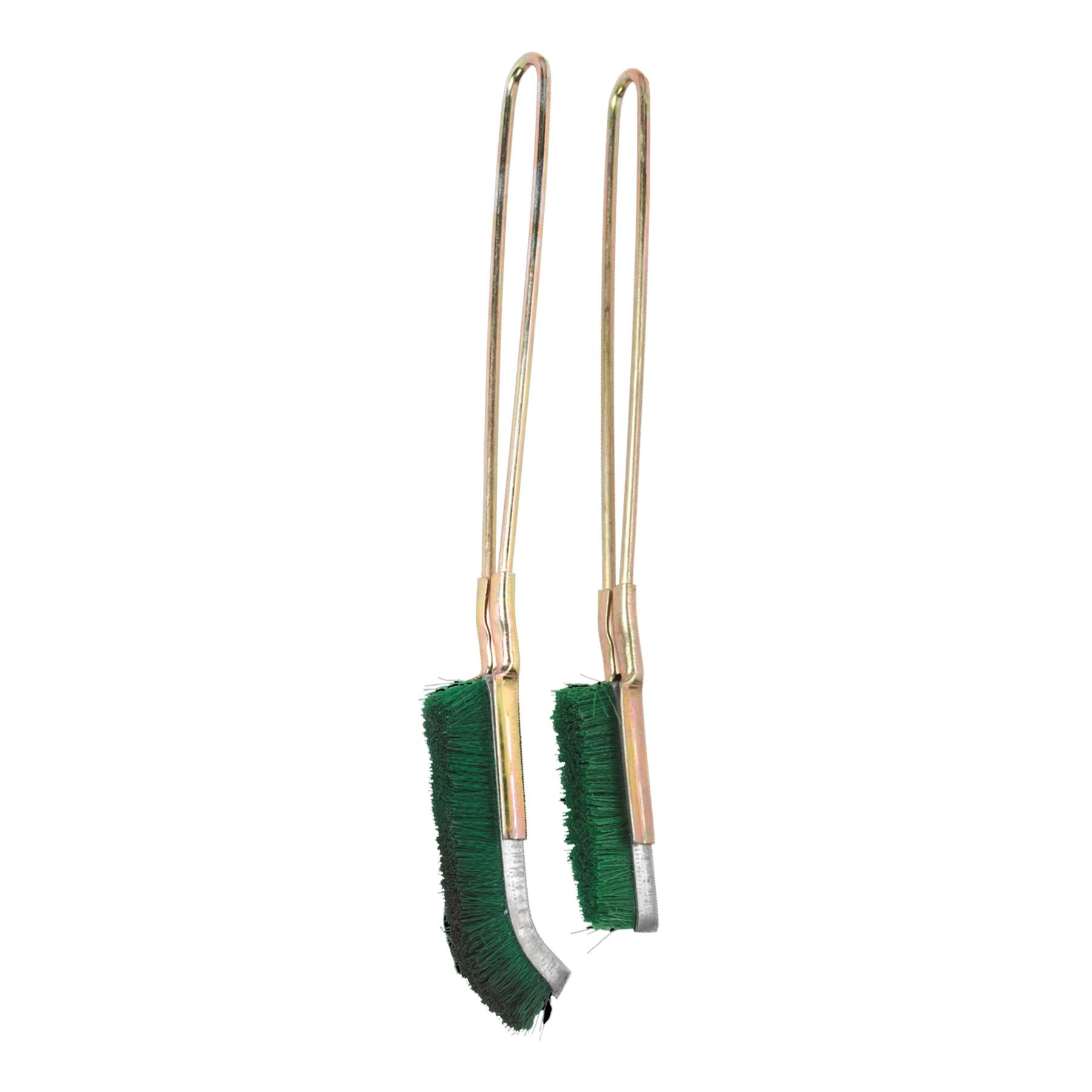 Nylon Brush Set 2pc Skeletal handle with stiff nylon fill Sealey