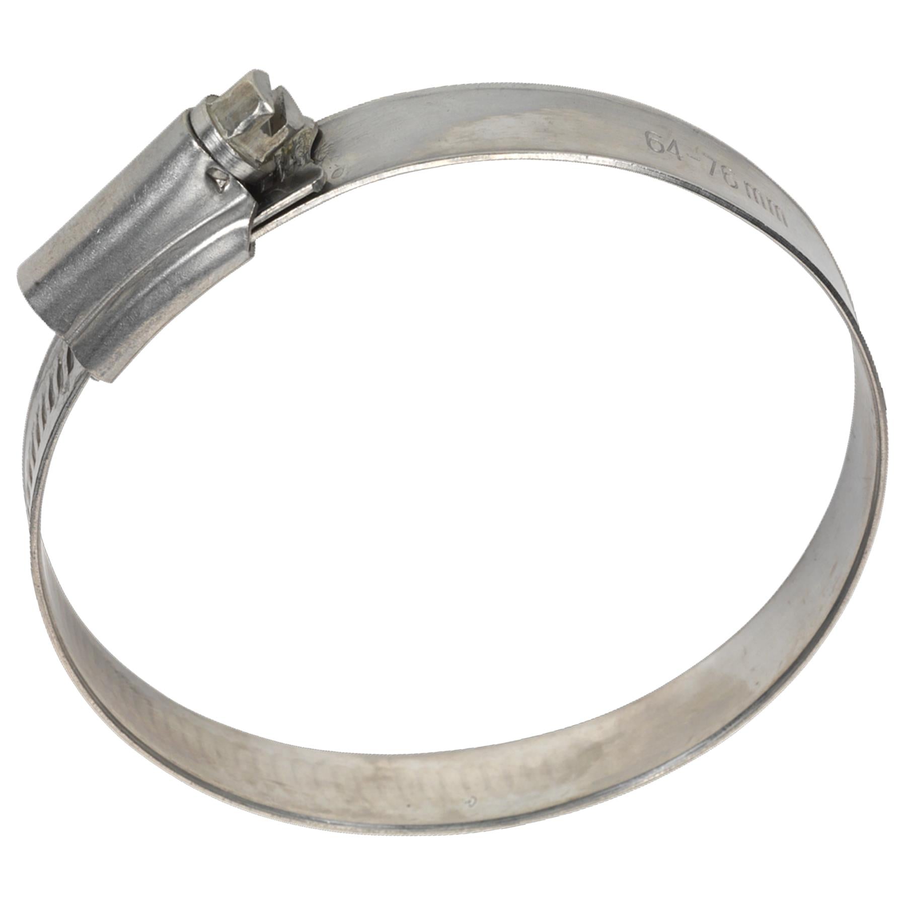 Sealey Hose Clip Stainless Steel 64-76mm Pack of 10