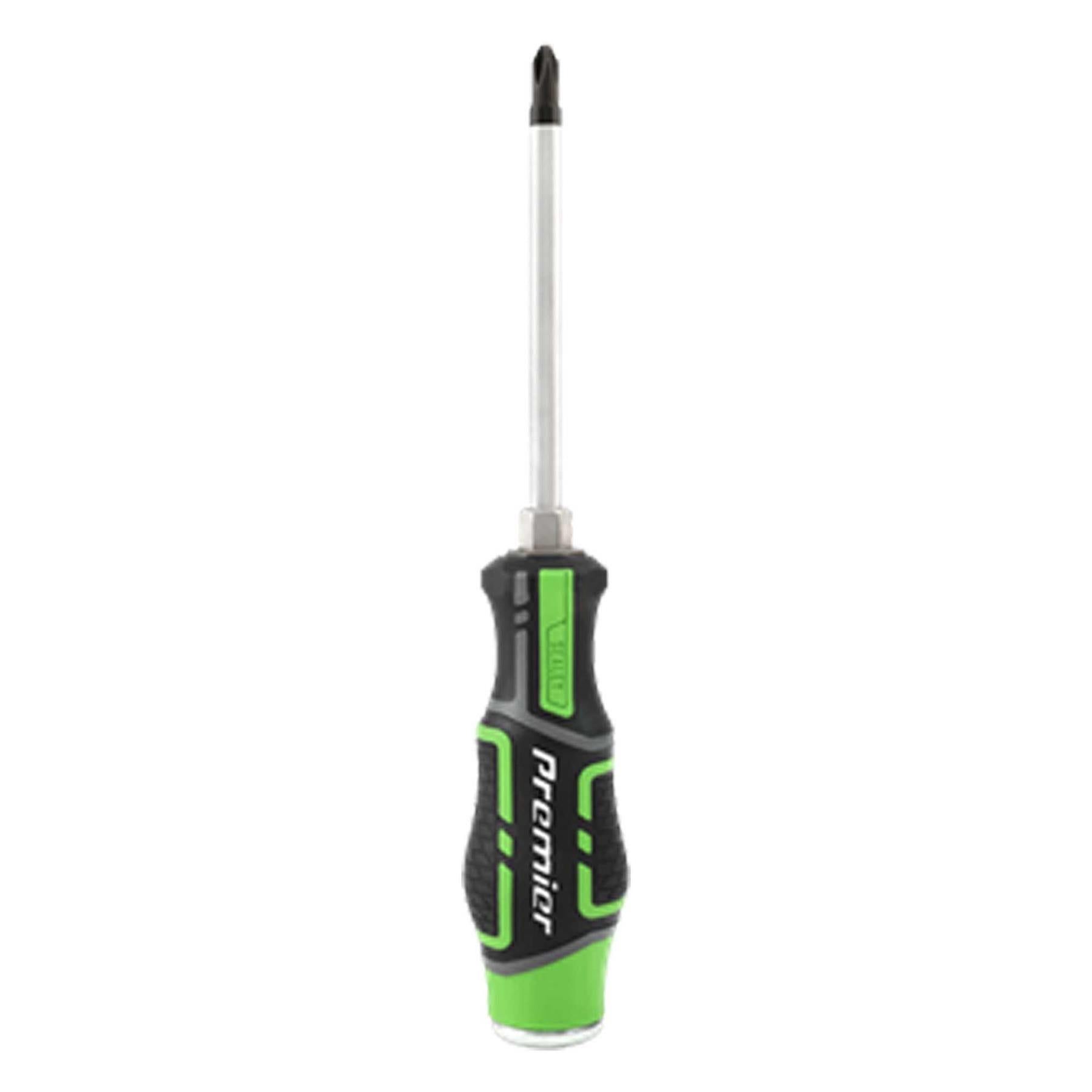 Sealey Hammer-Thru Screwdriver Set Hi-Vis Green 6pc