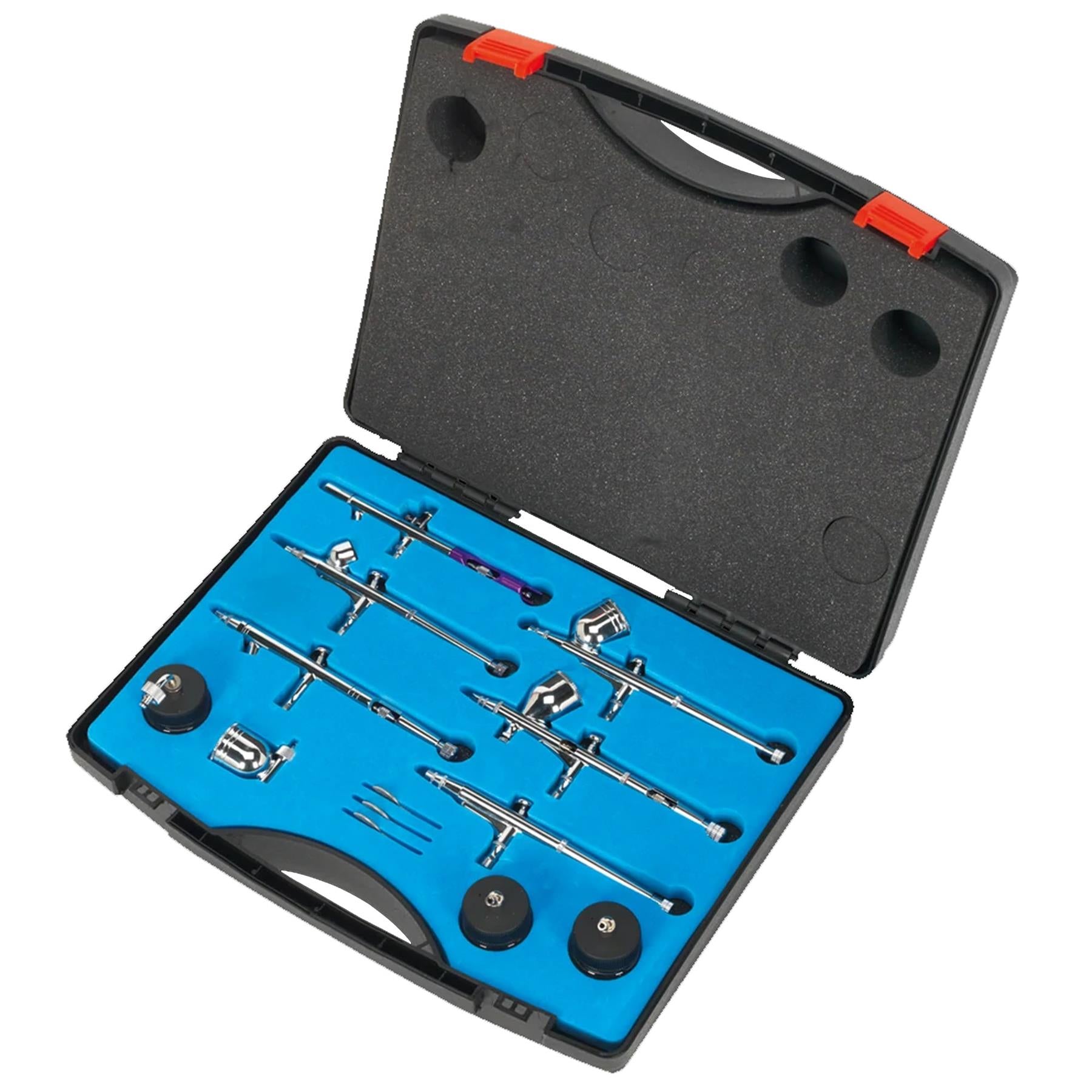 Sealey Air Brush Kit 10pc Gravity/Suction Feed