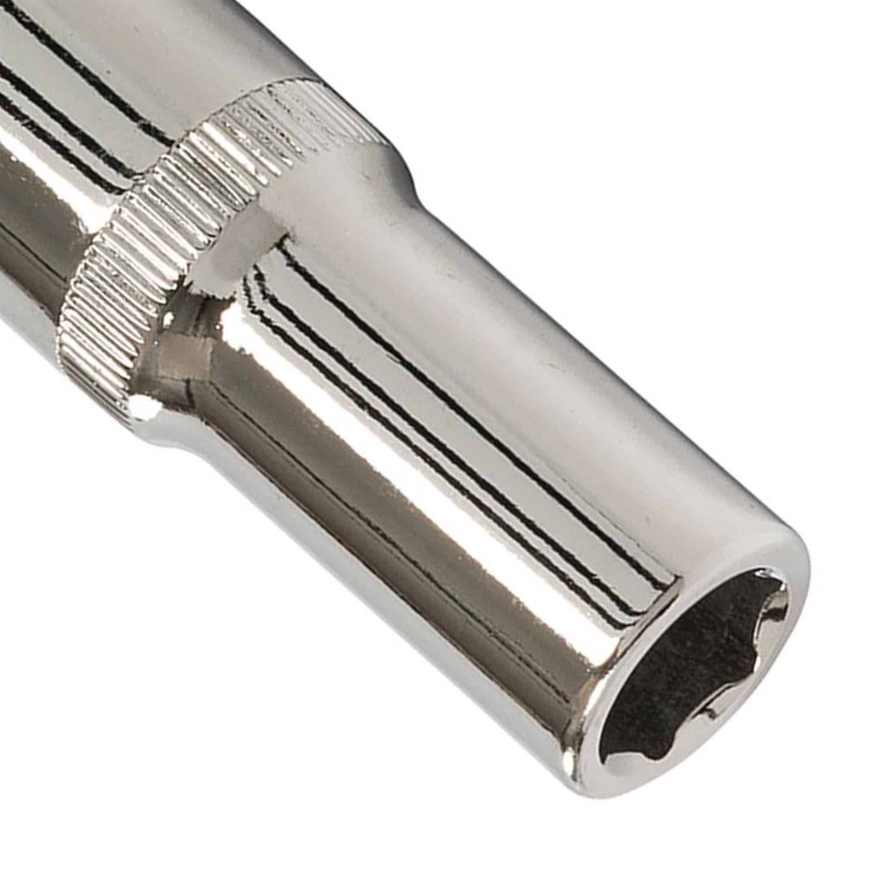 Quality Socket 1/2" Shallow Deep Drive Metric 12mm Long Hex Wrench