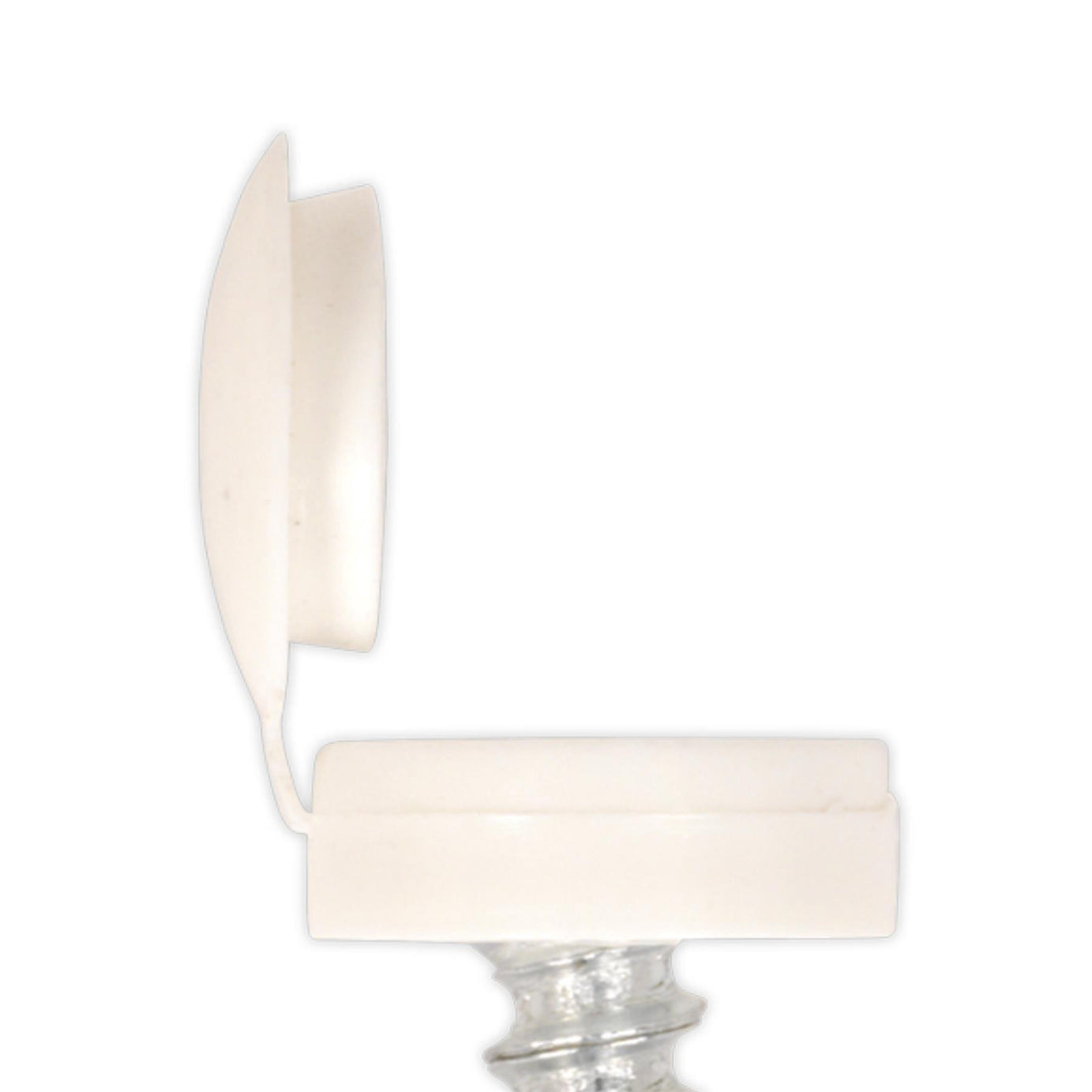 Sealey Numberplate Screw with Flip Cap 4.2 x 19mm White Pk of 50