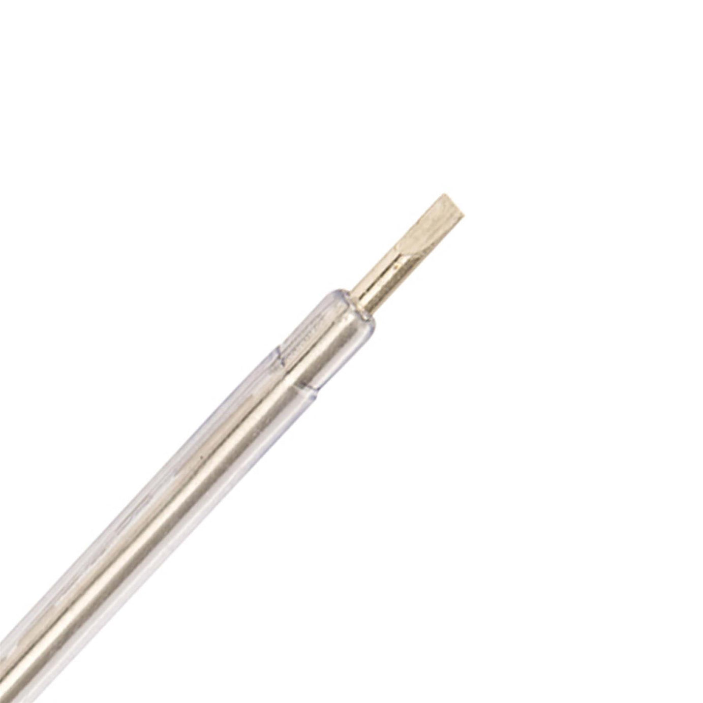 Mains Tester - 100 - 250V Ac 15mm Tip Length 190mm Metal Earth Stud Handle