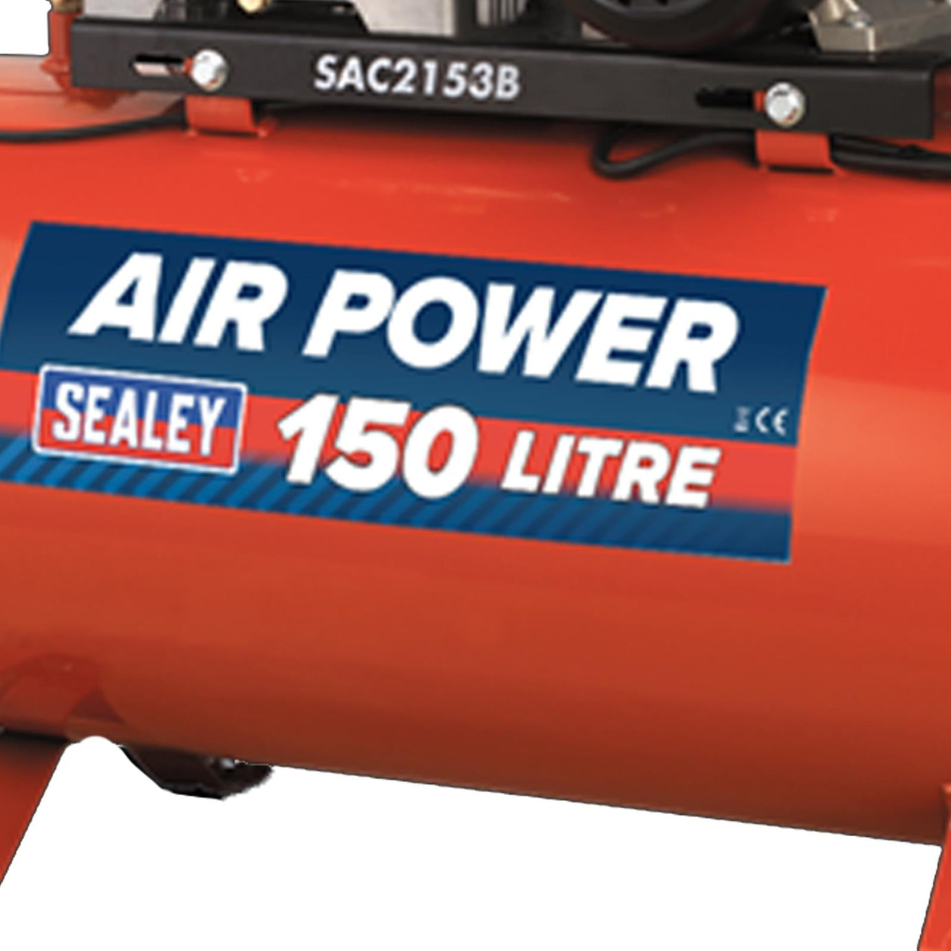 Sealey Compressor 150L Belt Drive 3hp with Cast Cylinders-SAC1153B