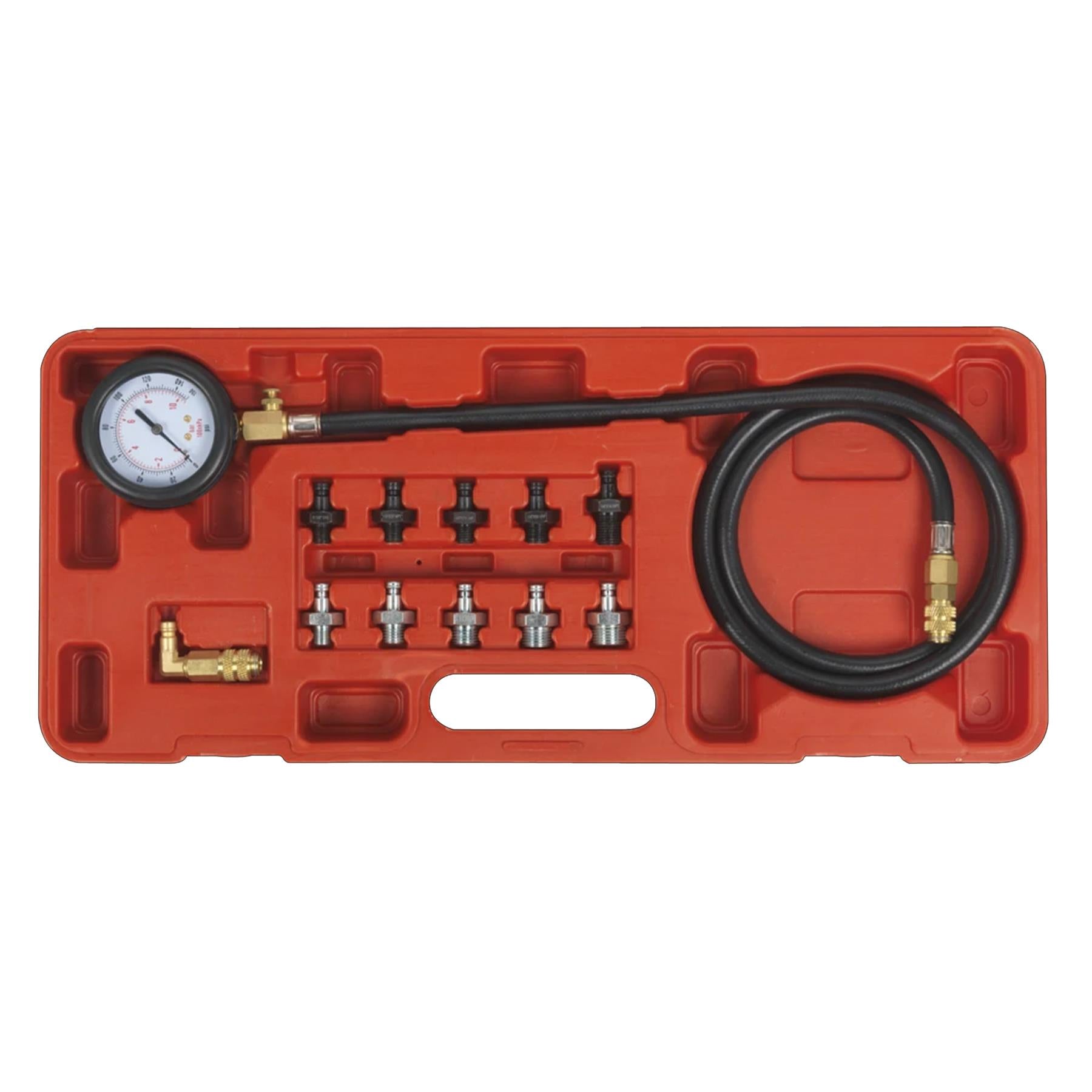 Oil Pressure Test Kit Oil Pump Pressure 12pc Sealey
