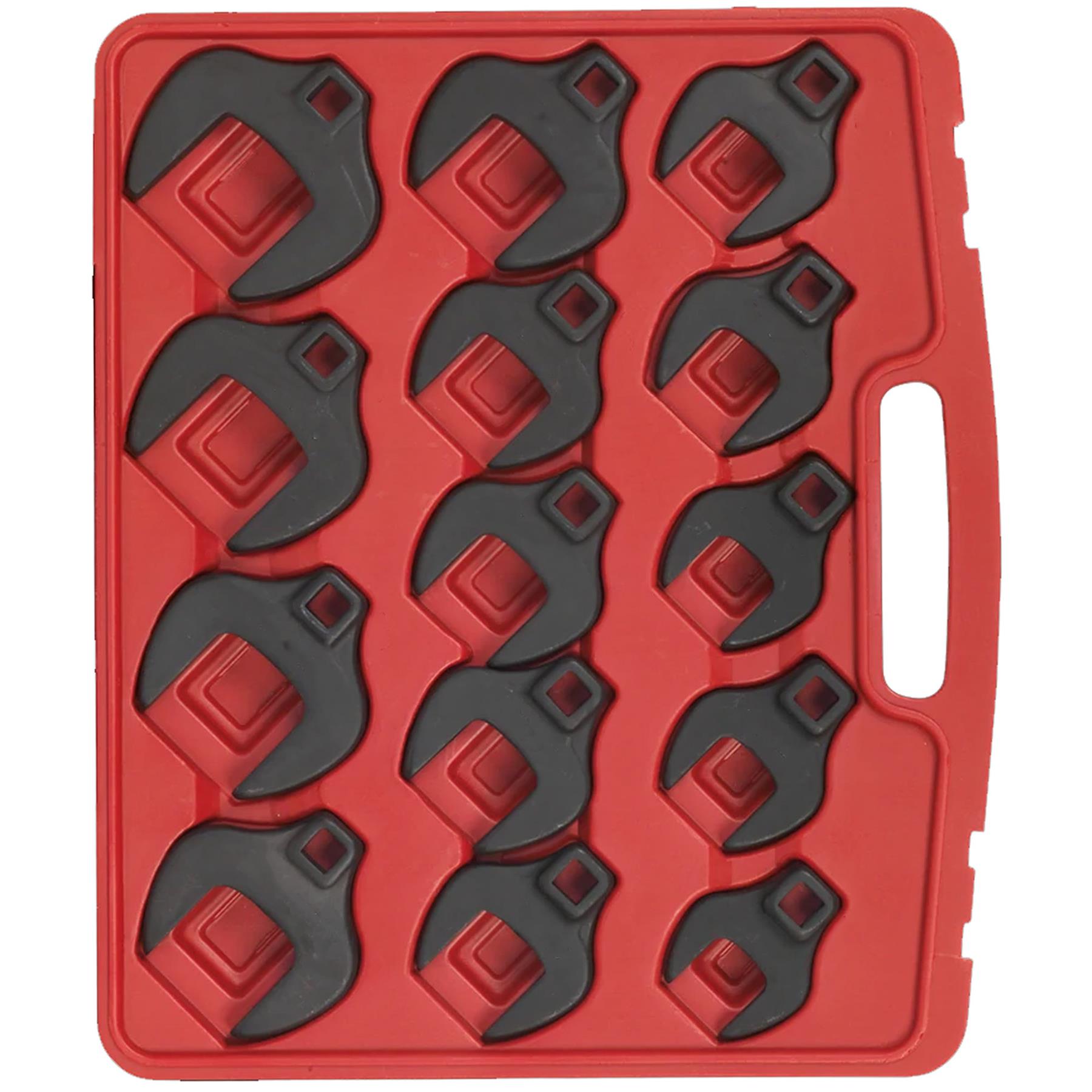 Sealey Crow's Foot Spanner Set 14pc 1/2"Sq Drive Metric