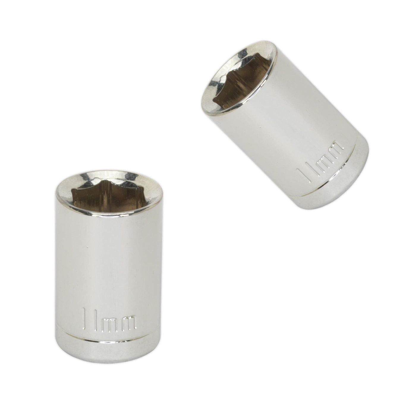 Sealey WallDrive Socket 11mm 3/8"Sq Drive Carbon Steel