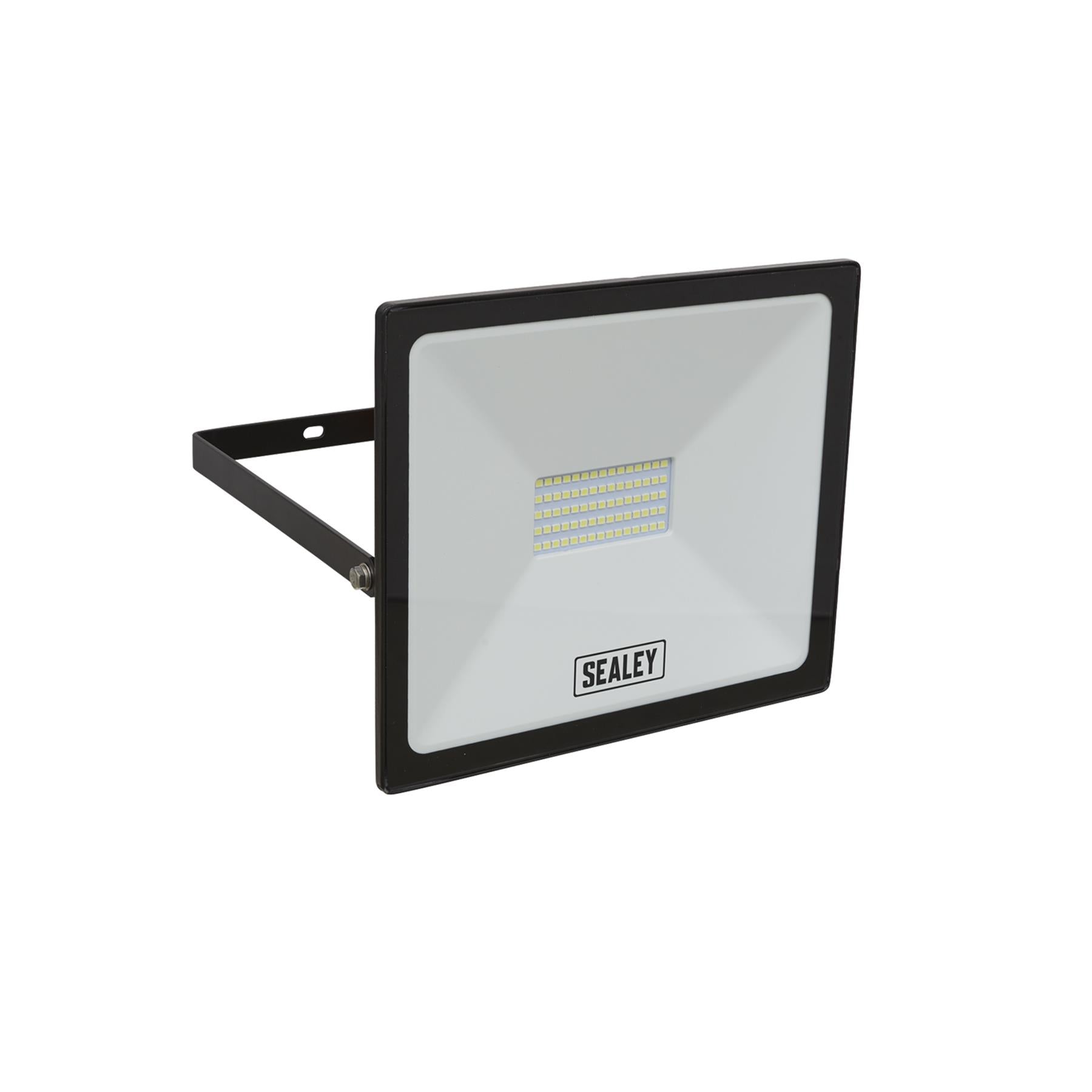 Sealey Extra Slim Floodlight with Wall Bracket 50W SMD LED 230V