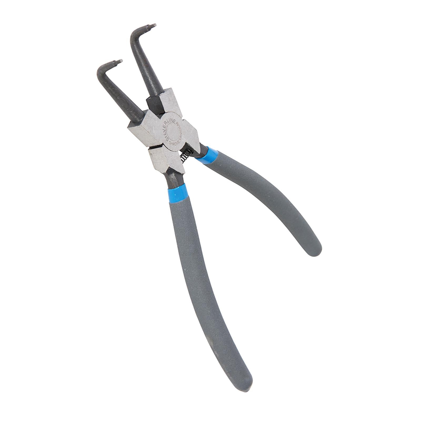 Bent Nose Internal Circlip Pliers - 230mm Chrome Vanadium Pvc Dipped Handles