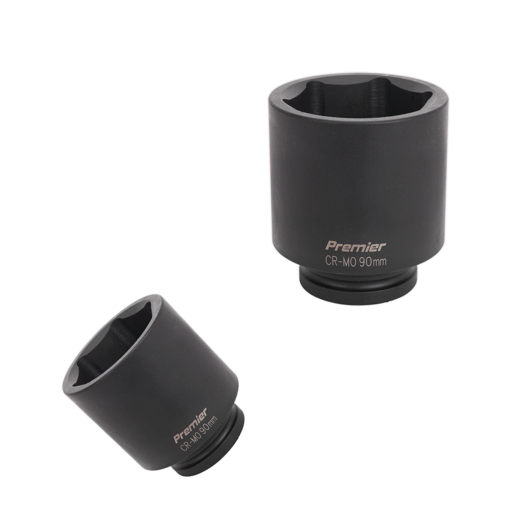 Sealey Impact Socket 90mm Deep 1"Sq Drive Chrome Molybdenum  Lifetime Guarantee
