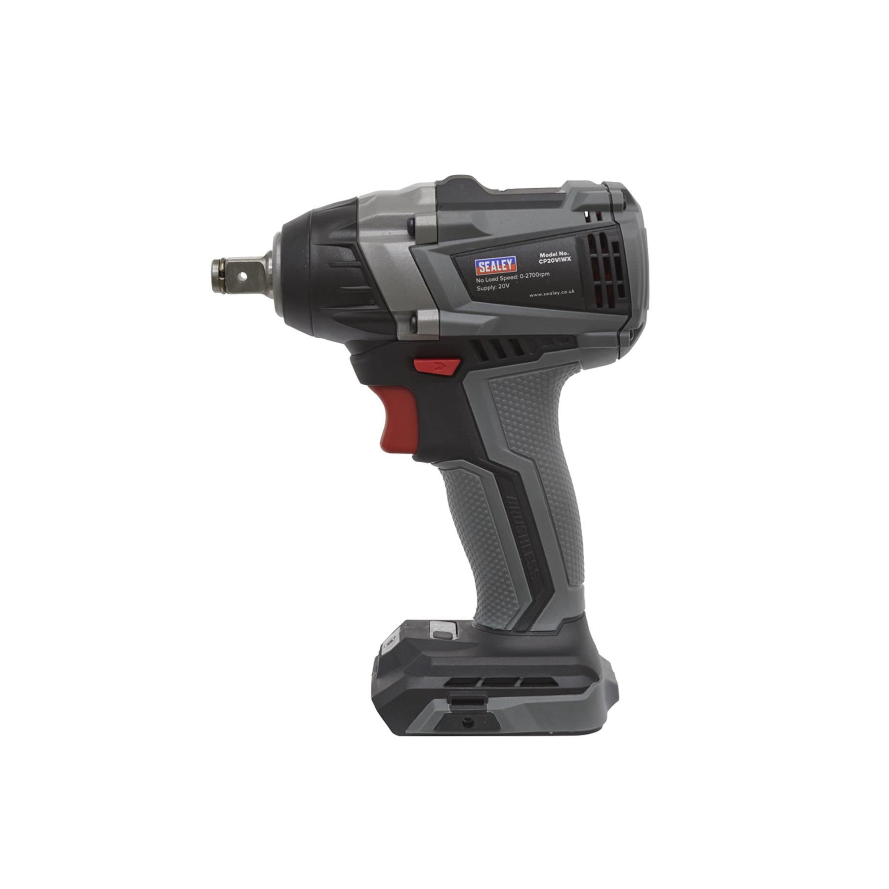 Sealey Brushless Impact Wrench 20V 1/2"Sq 300Nm - Body Only